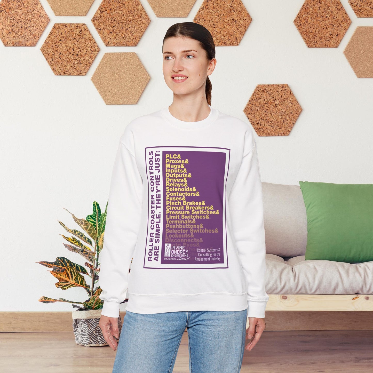 OG Controls Sweatshirt (FRONT graphic) • Irvine Ondrey Engineering