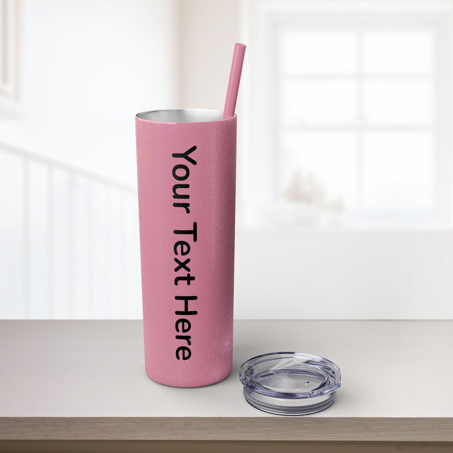 Custom 20oz Skinny Tumbler with Straw