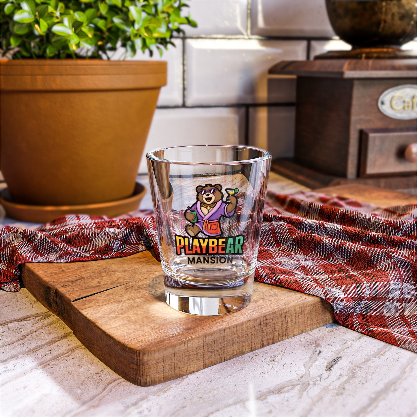 Playbear Mansion Shot Glass