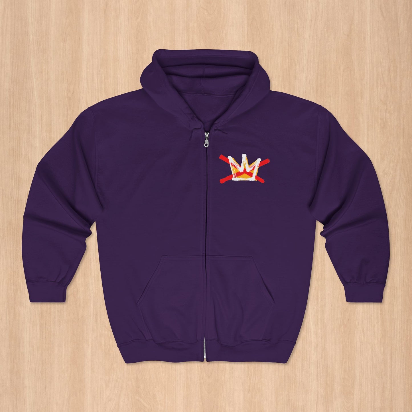 No Kings Protest Zip Hoodie