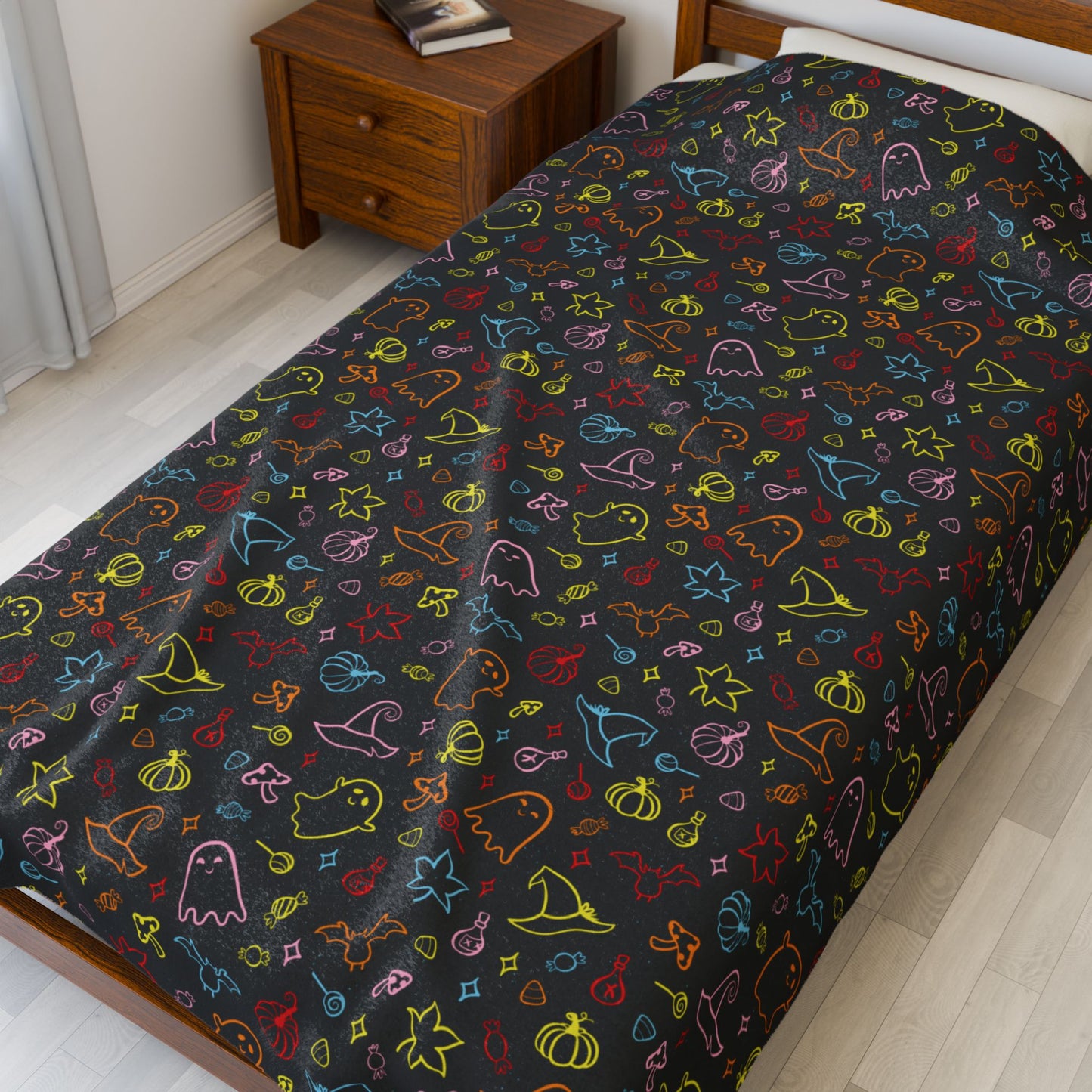 Rainbow Intersex Progress Pride Halloween Velveteen Plush Blanket