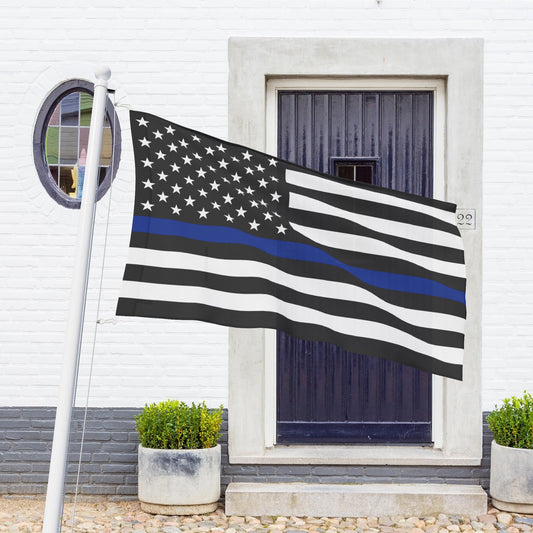 Thin Blue Line U.S. Flag for Police, Law Enforcement