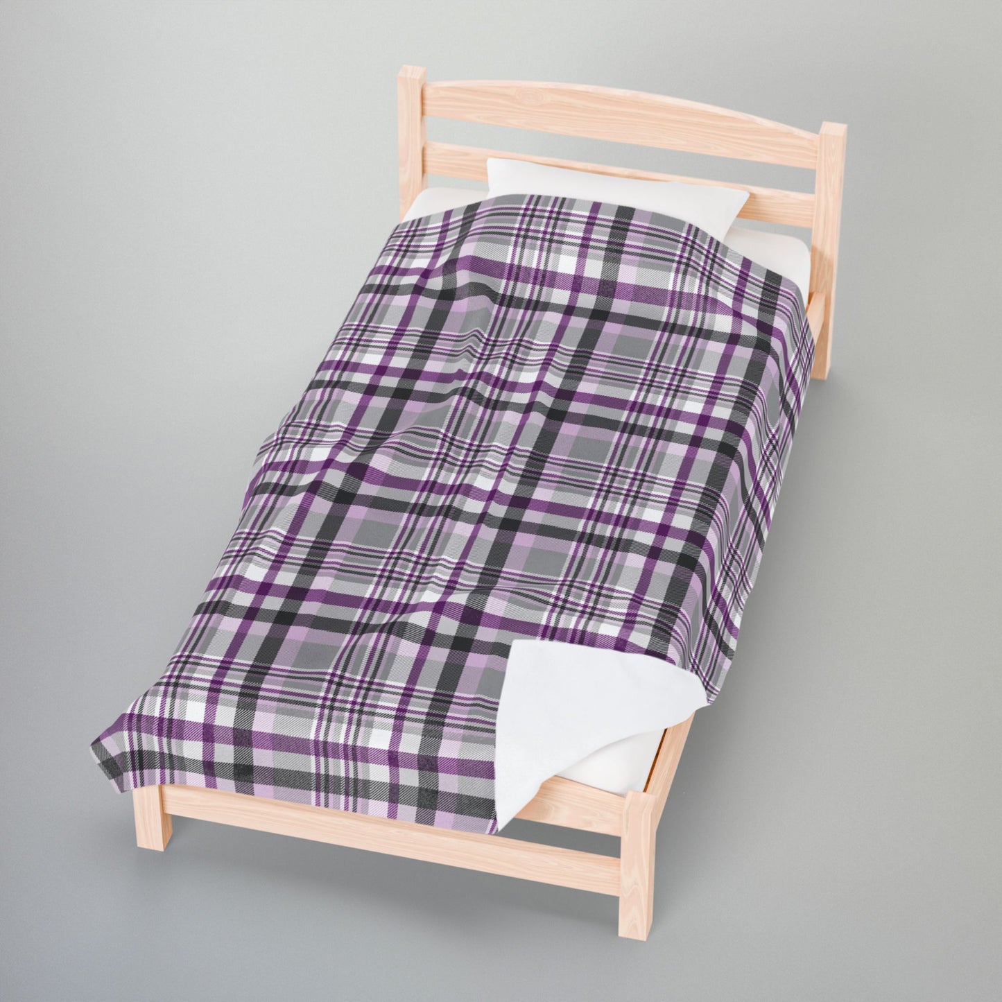 Demisexual Pride Plaid Velveteen Plush Blanket