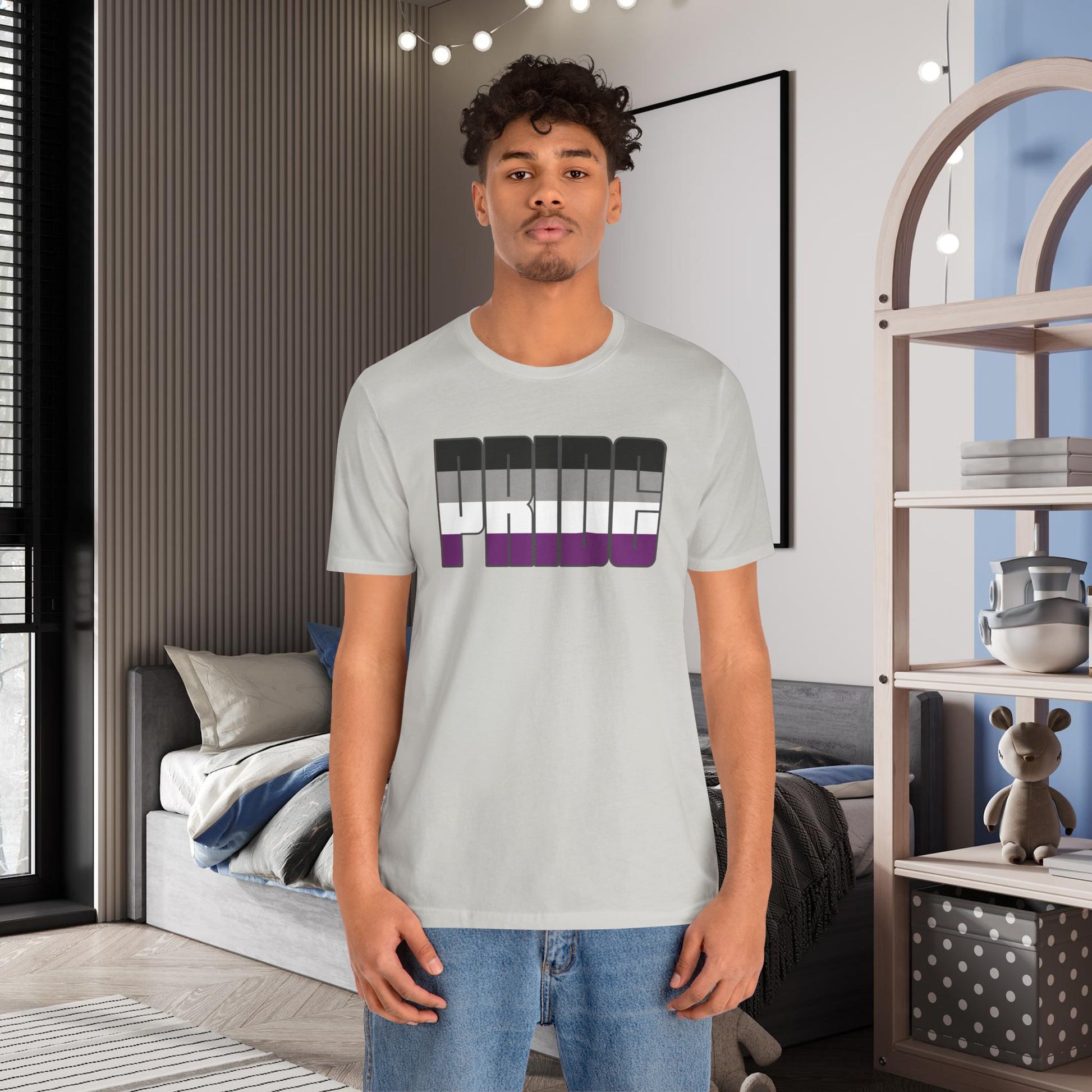 Silver Asexual Pride Tee