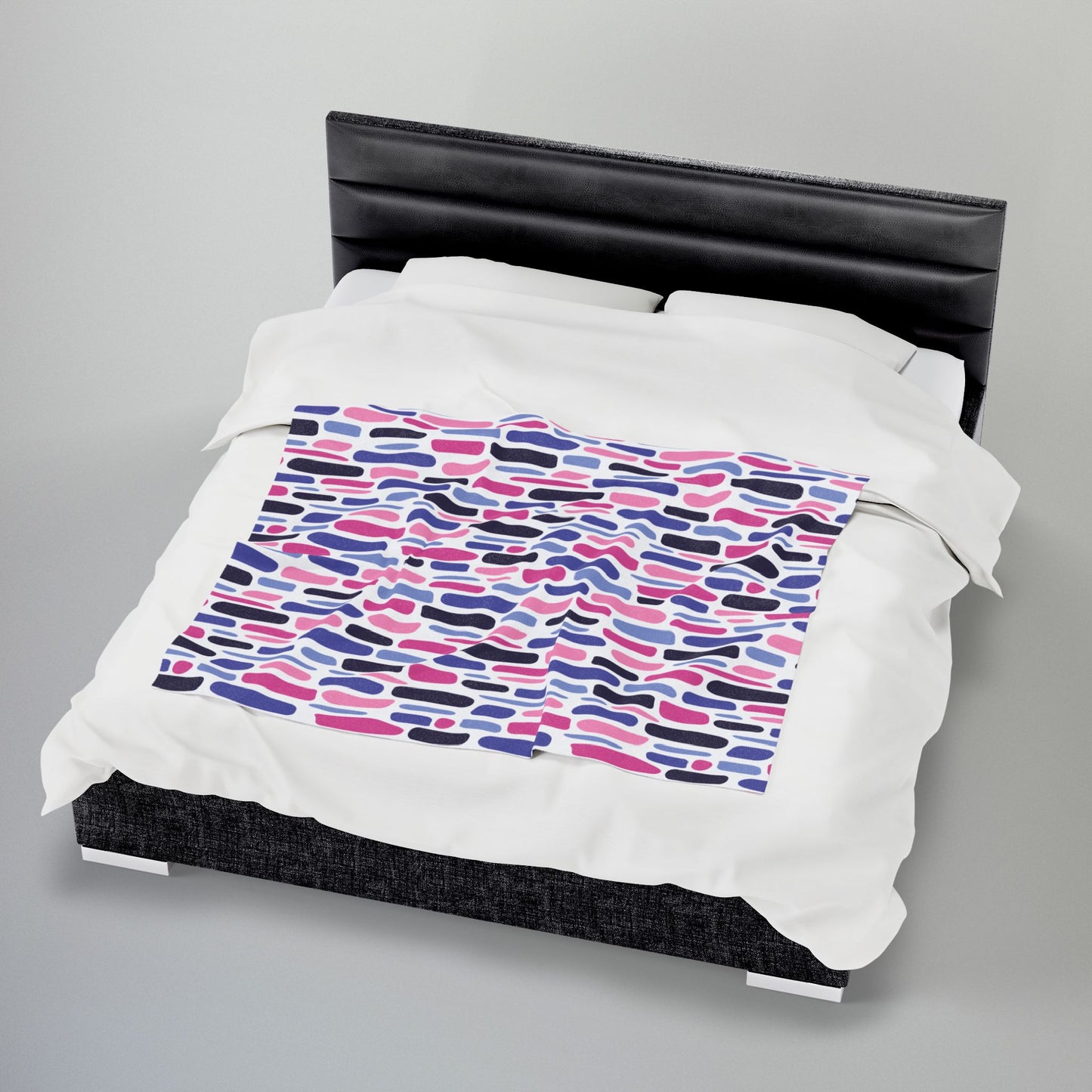 Omnisexual Staggered Mosaic Velveteen Plush Pride Blanket