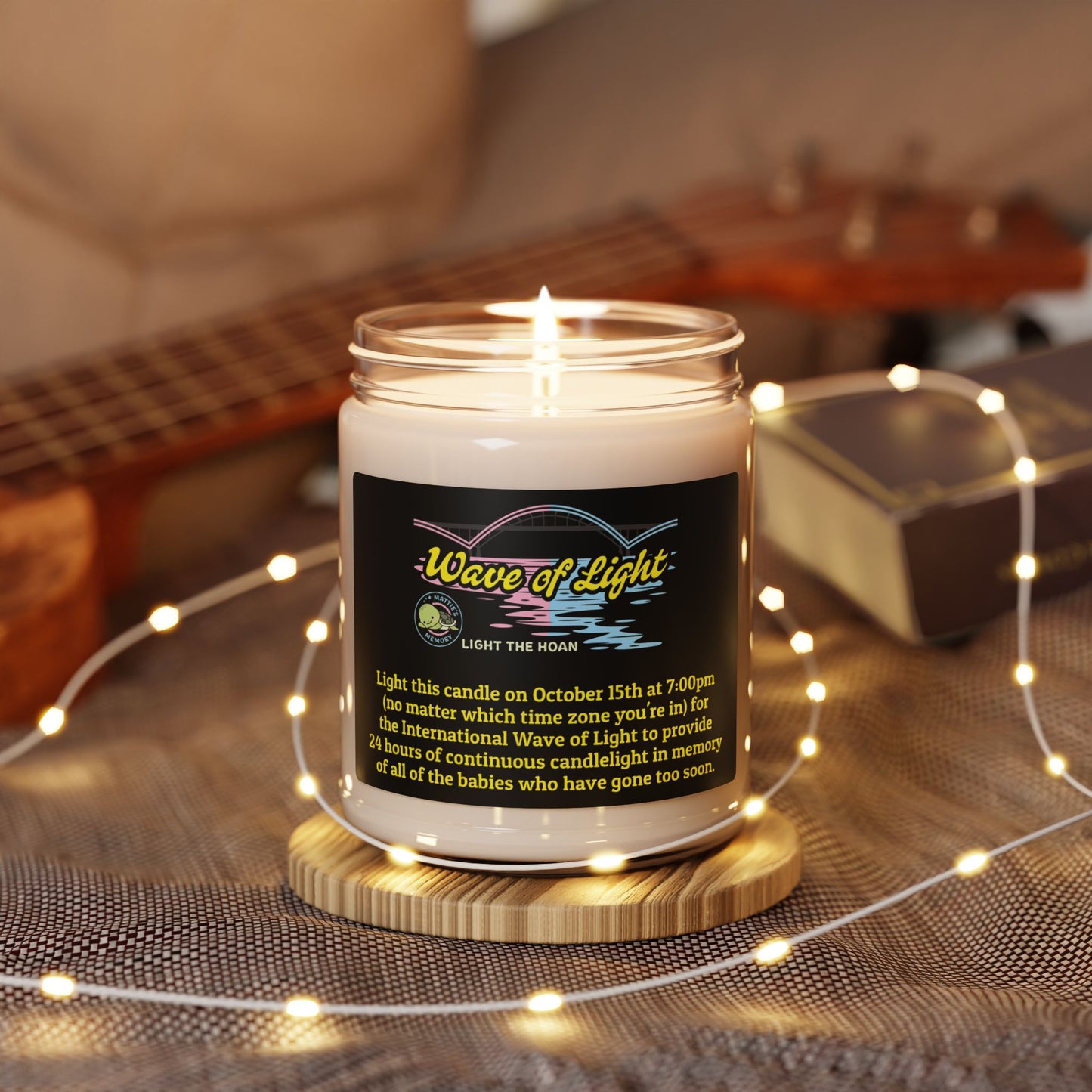 Mattie’s Memory Wave of Light, Light the Hoan Bridge 9oz Candle, Milwaukee Wisconsin Infant & Pregnancy Loss Charity