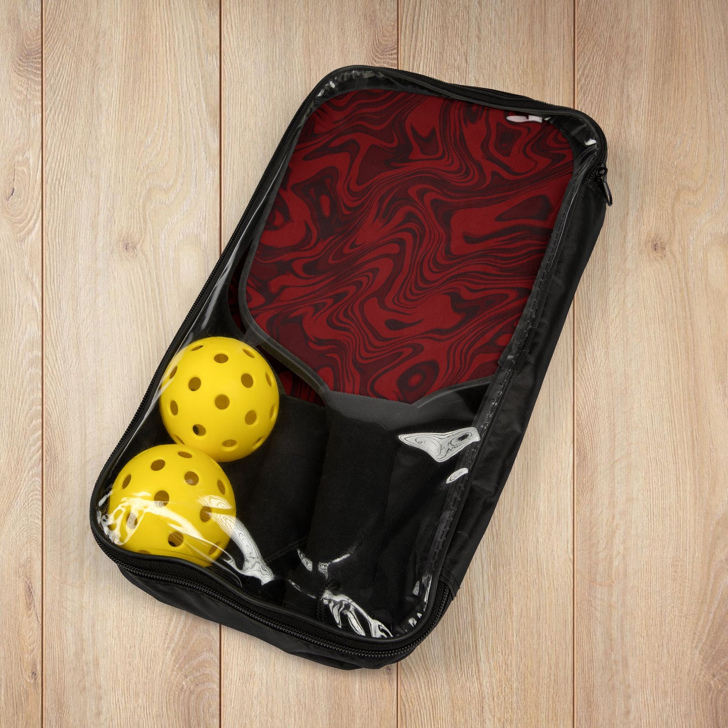Red Swirl Pickleball Paddles