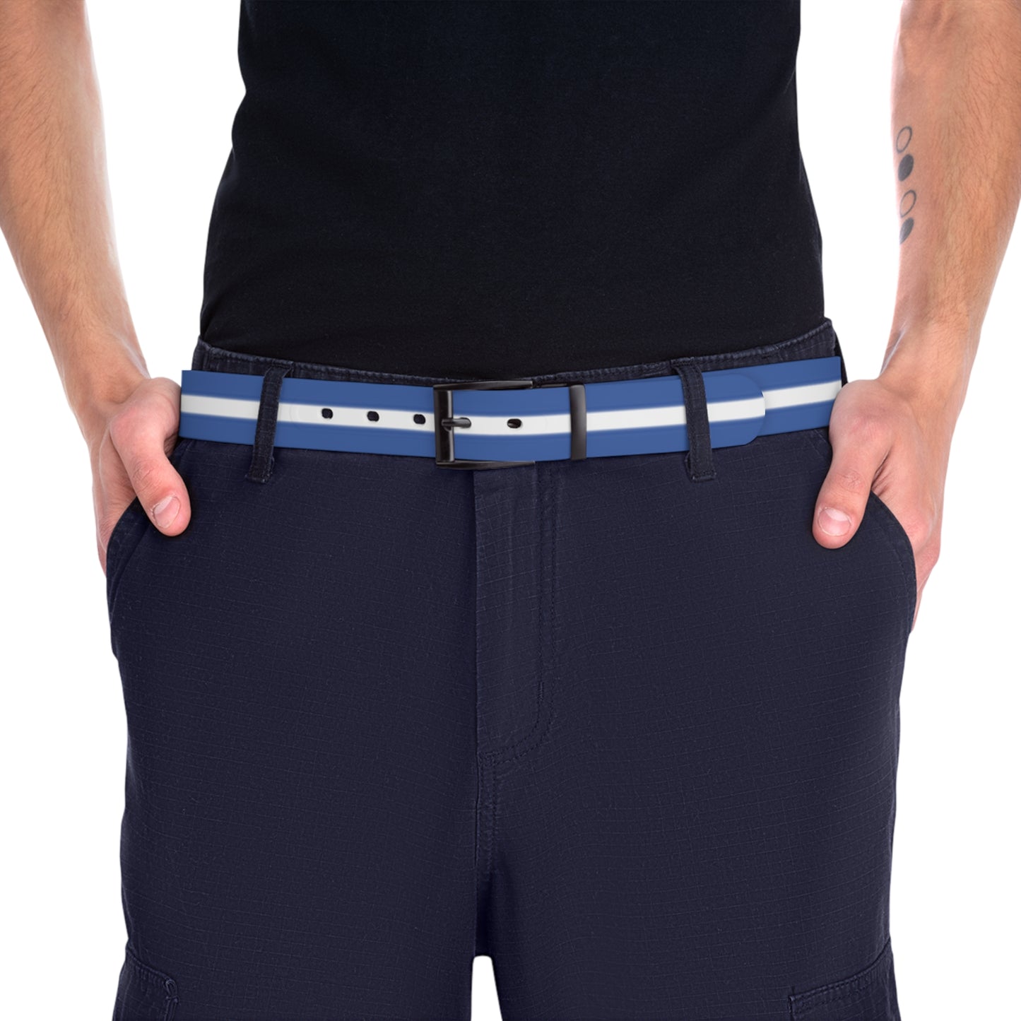 Thin White Line Flag Belt