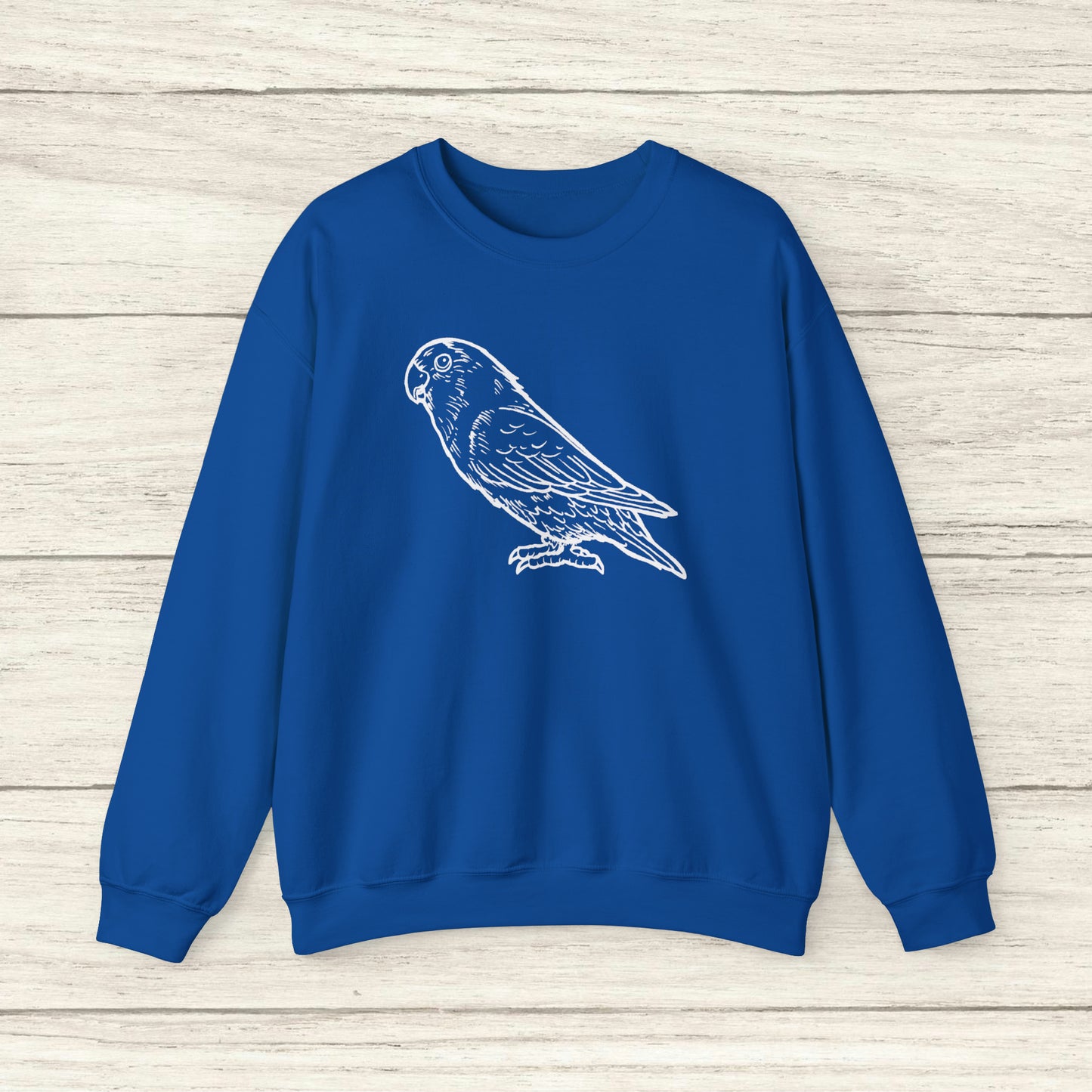 Holly Girl, Lovebird Line Art Crew Neck Sweatshirt