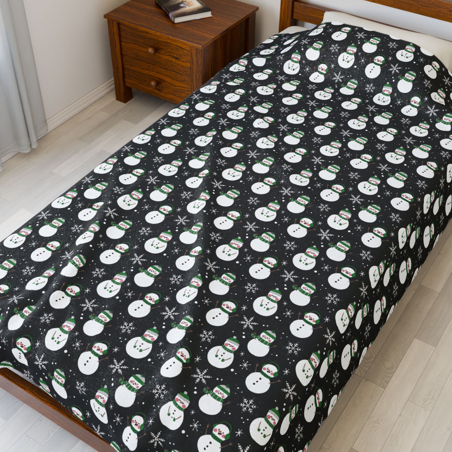 Demiromantic Pride Snowmen Velveteen Plush Blanket