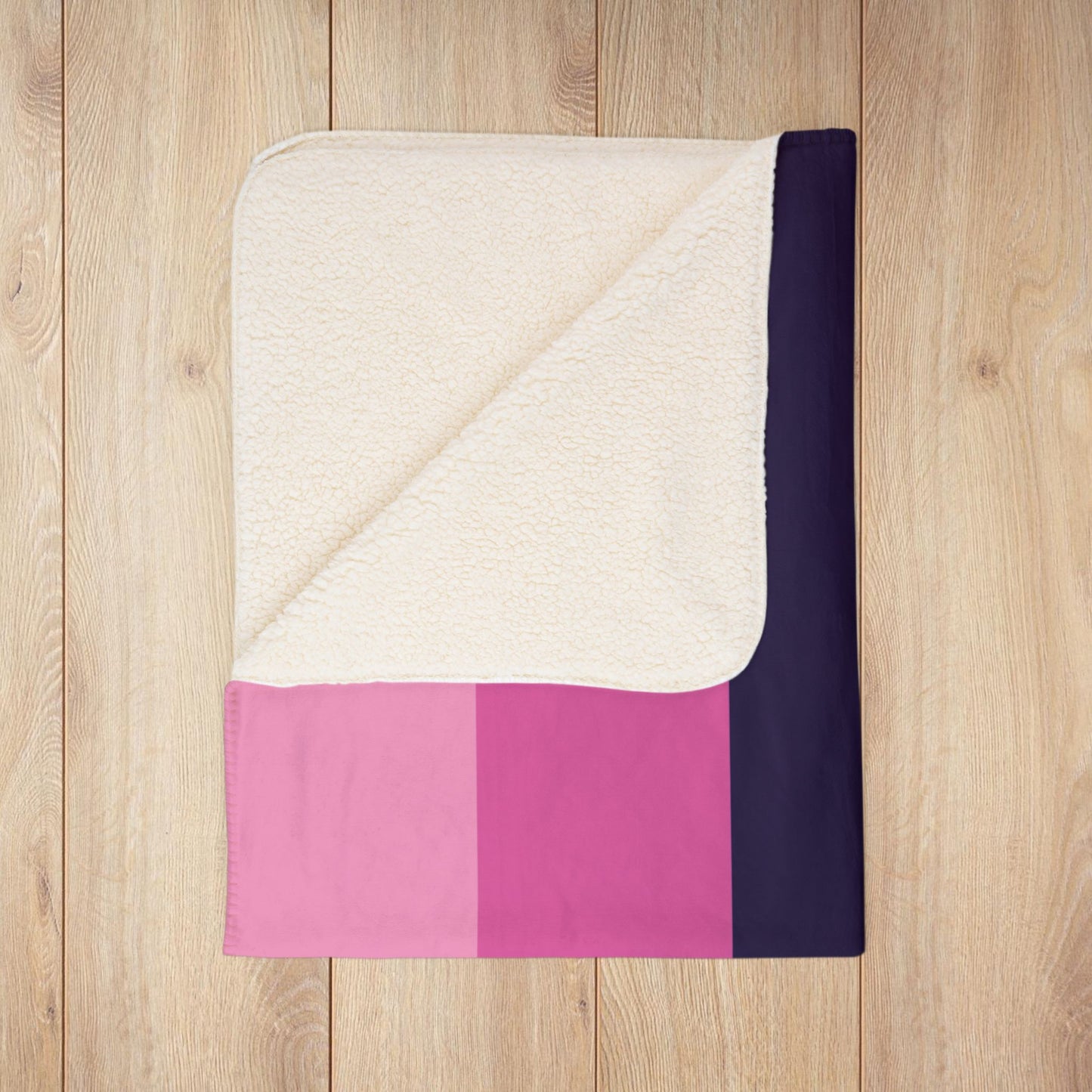 Fleece Sherpa Omnisexual Pride Flag Blanket
