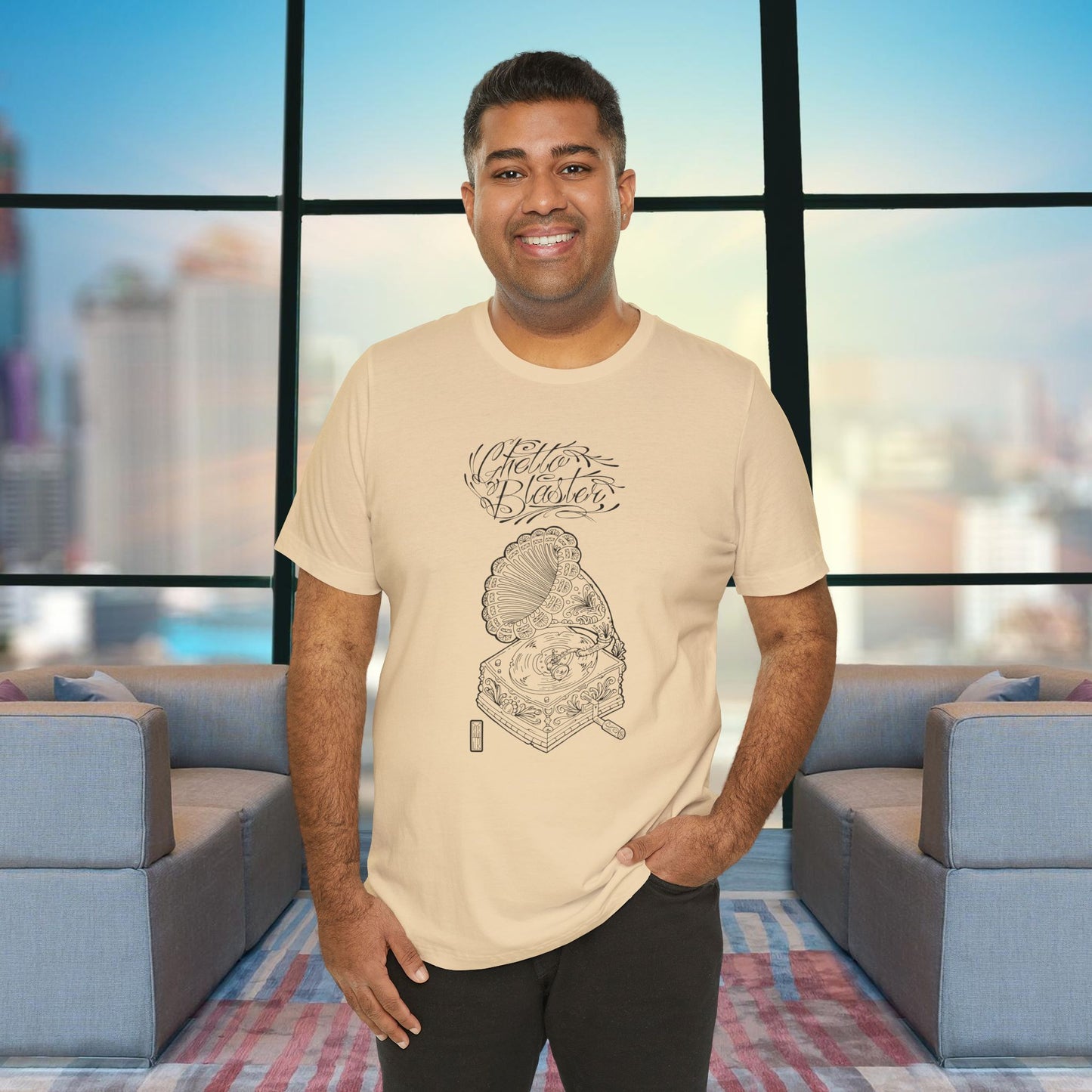Ghetto Blaster, Tee-shirt Line Art