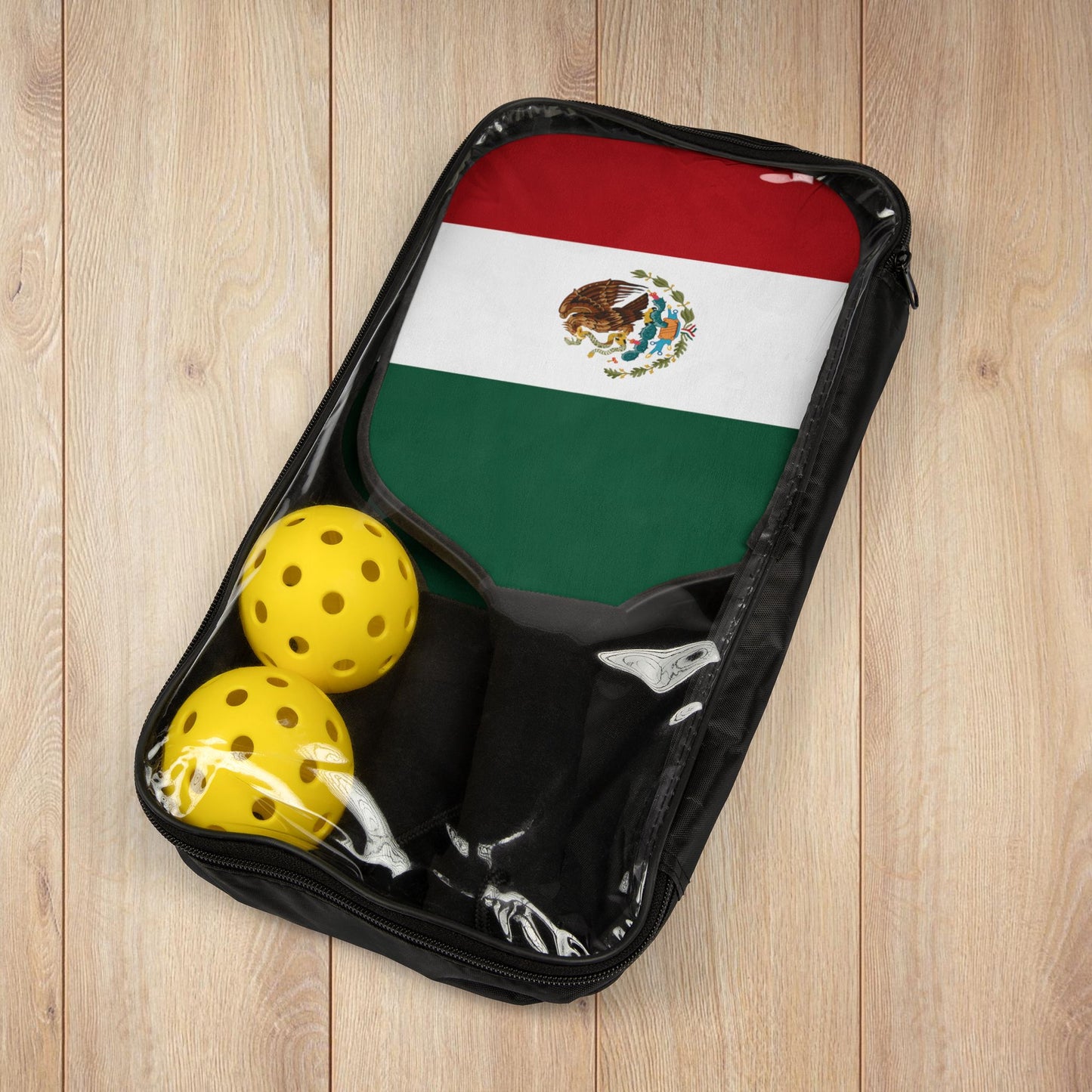 Mexico Flag Pickleball Kit