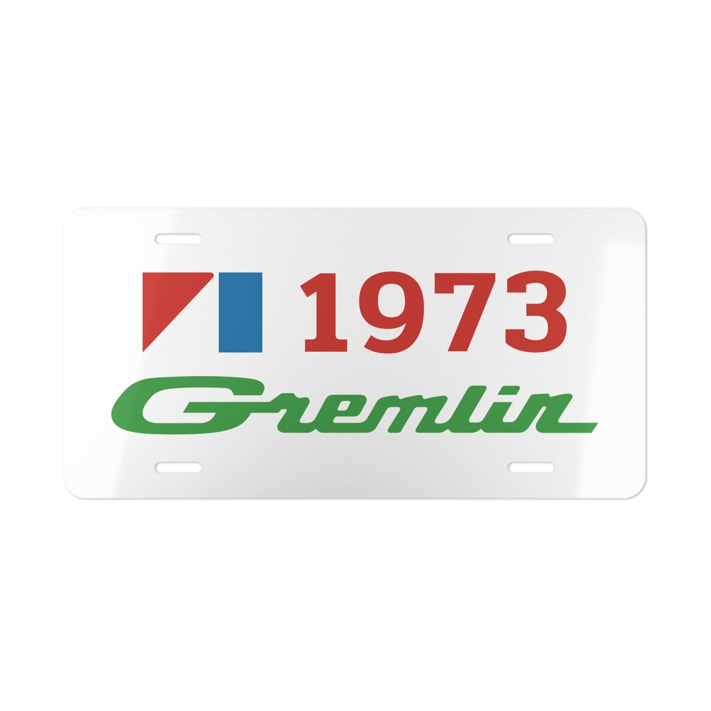 AMC Logo Green Gremlin Red Year White Custom Vanity Plates