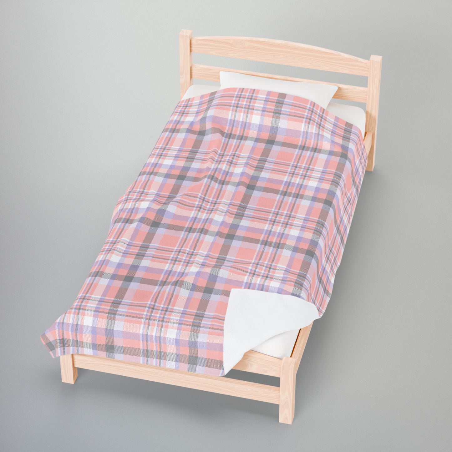 Cupioromantic Pride Plaid Velveteen Plush Blanket