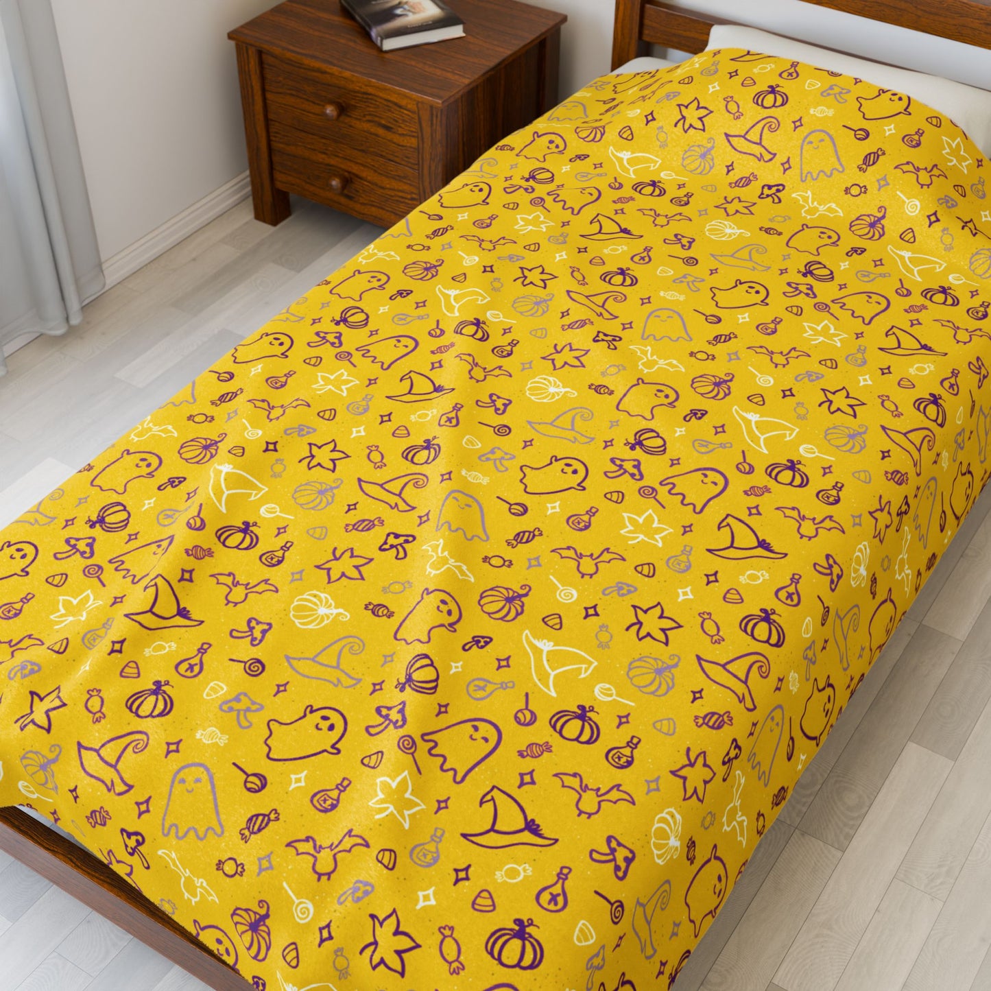 Intersex Pride Halloween Yellow Velveteen Plush Blanket