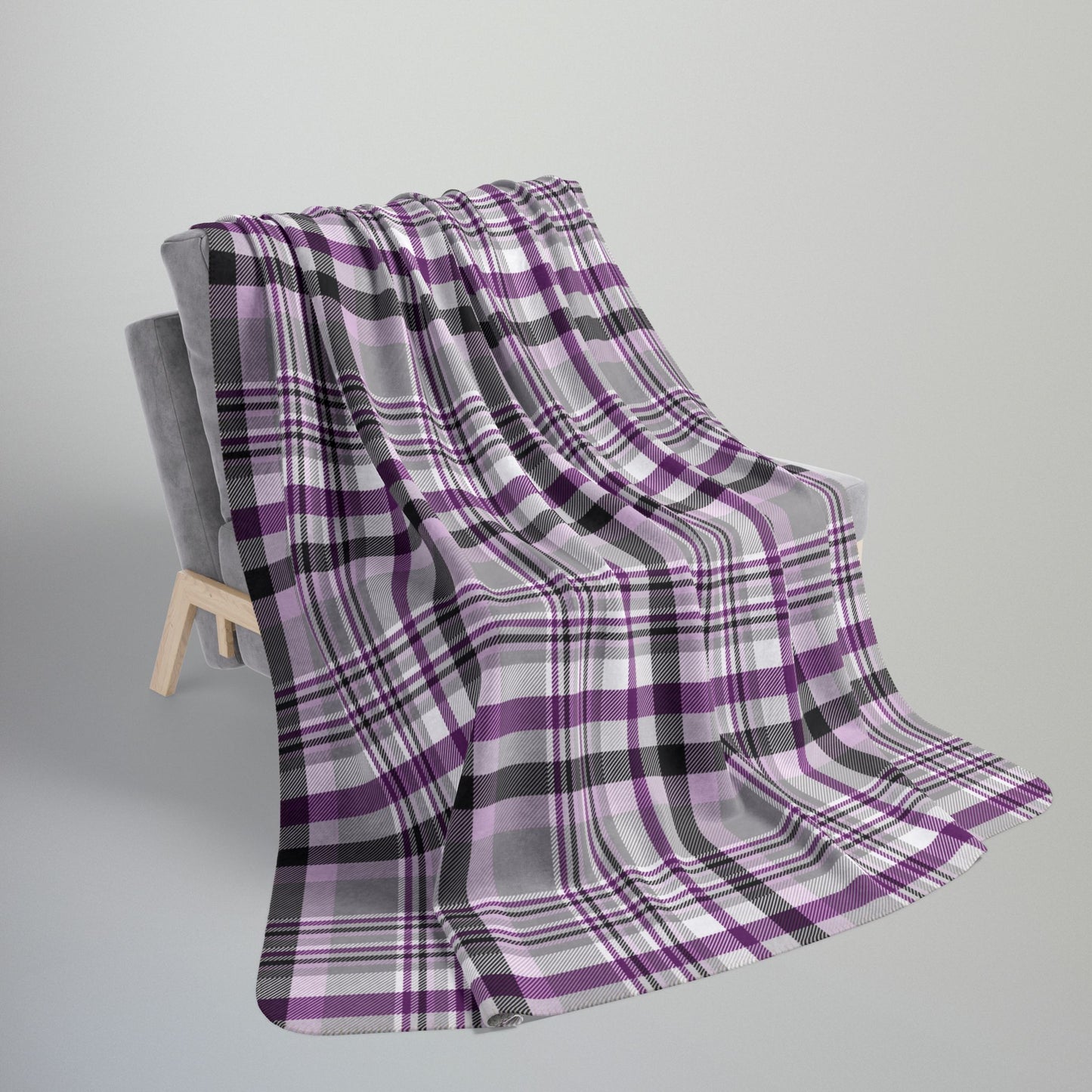 Demisexual Pride Plaid Fleece Sherpa Blanket