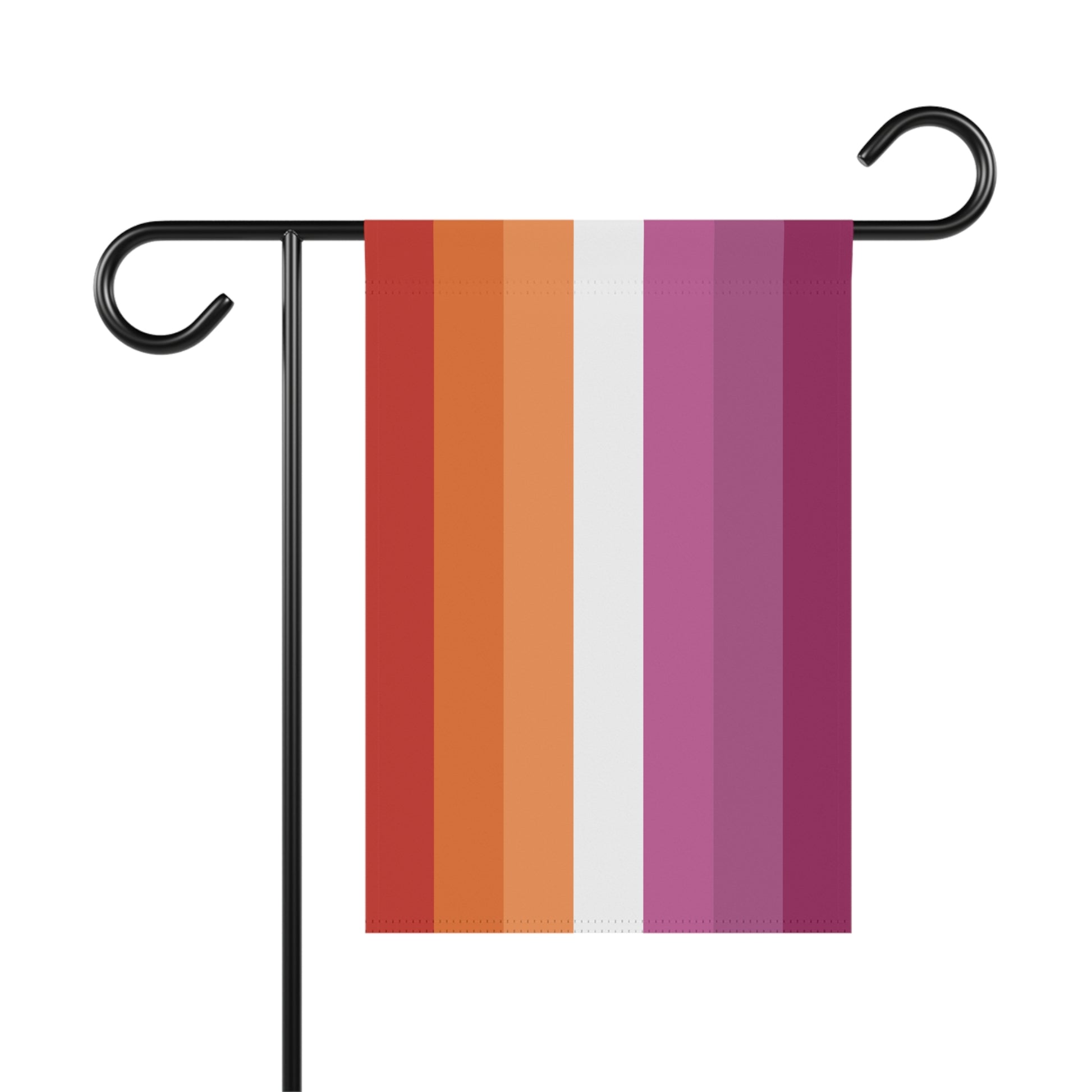Lesbian Pride 7-Stripe Sunset Garden Banner