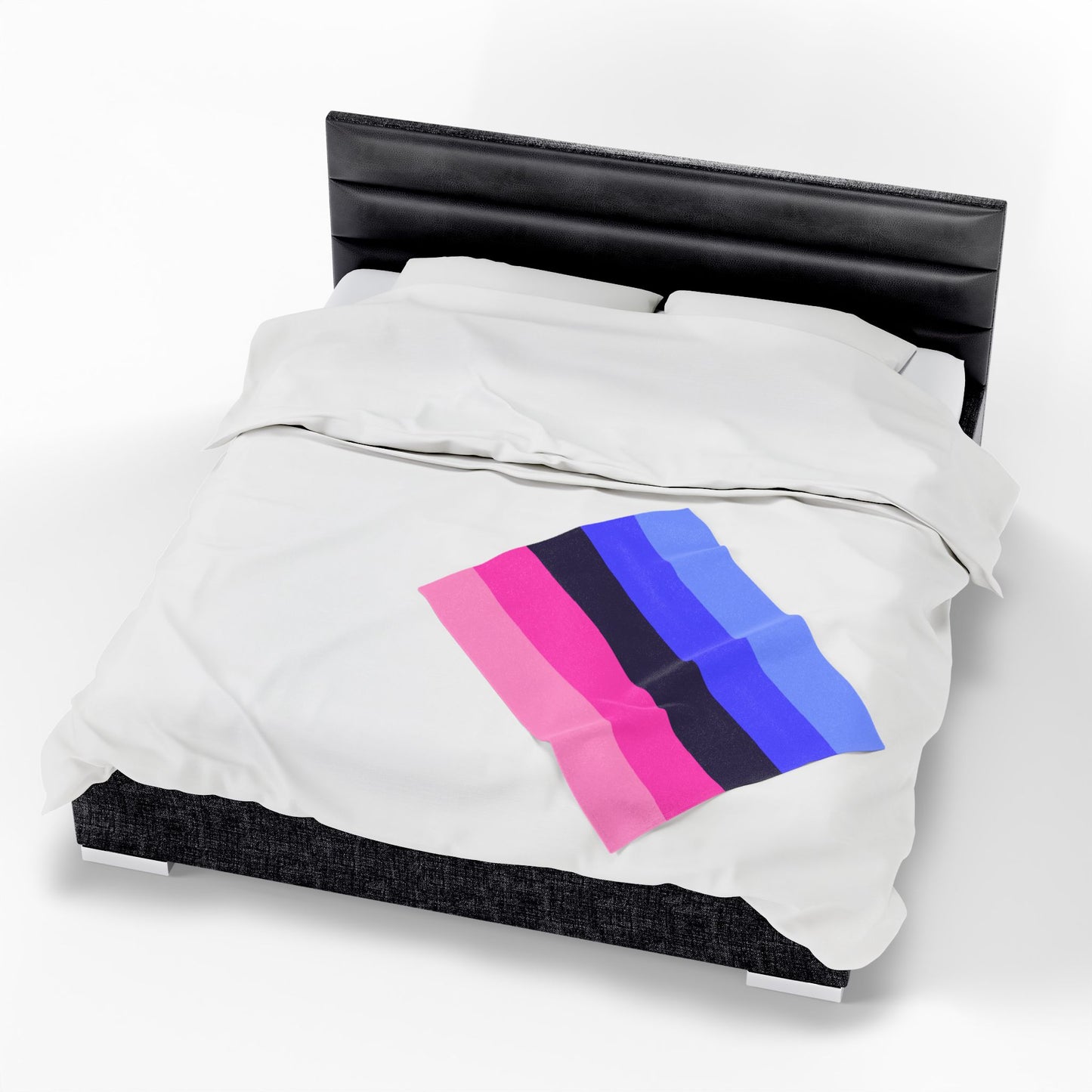 Velveteen Plush Omnisexual Pride Flag Blanket
