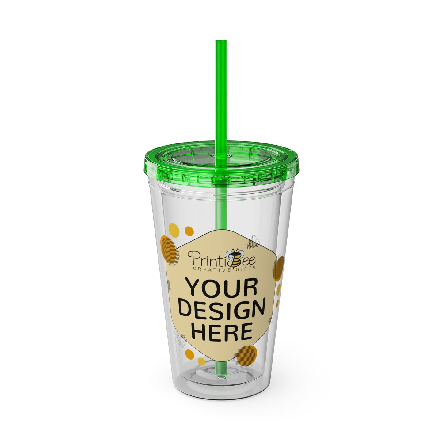 Custom 16oz Tumbler with Straw