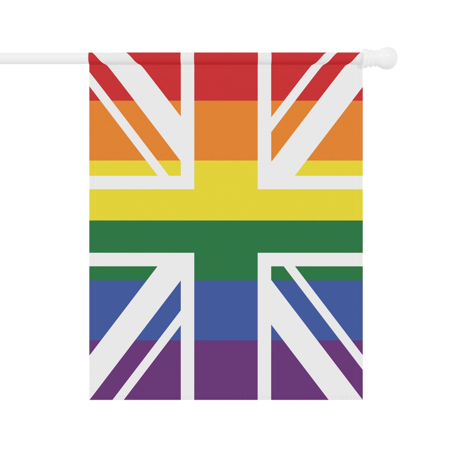 UK Rainbow Pride Union Jack Garden Flag Banner
