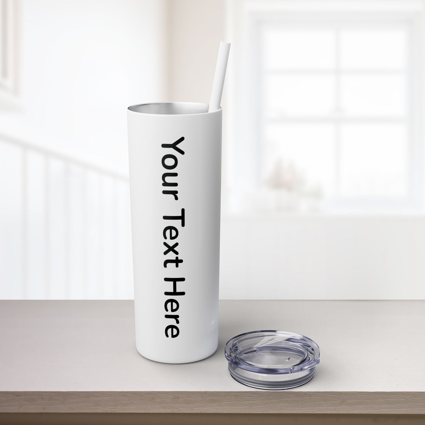Custom 20oz Skinny Tumbler with Straw