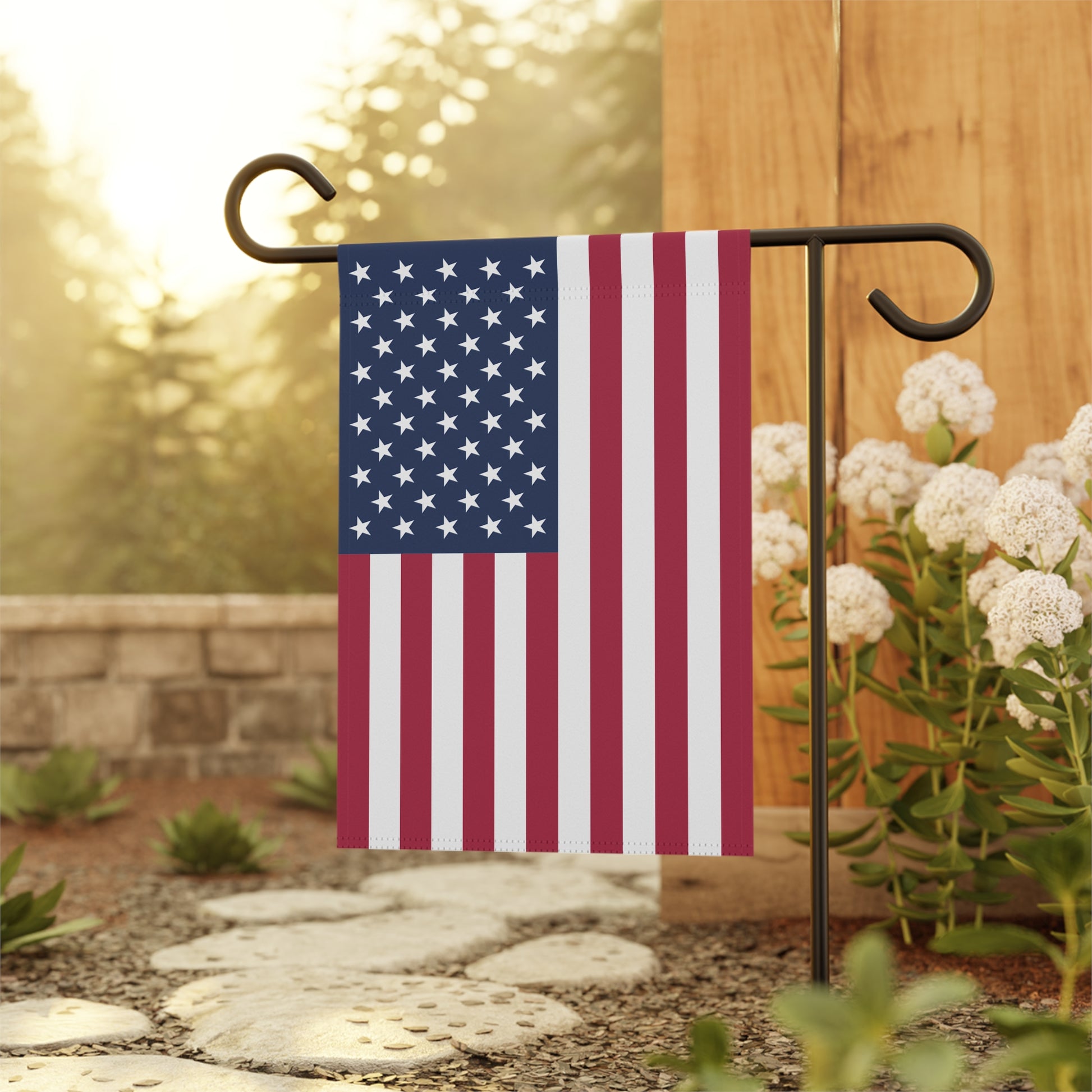 American Flag Garden Banner