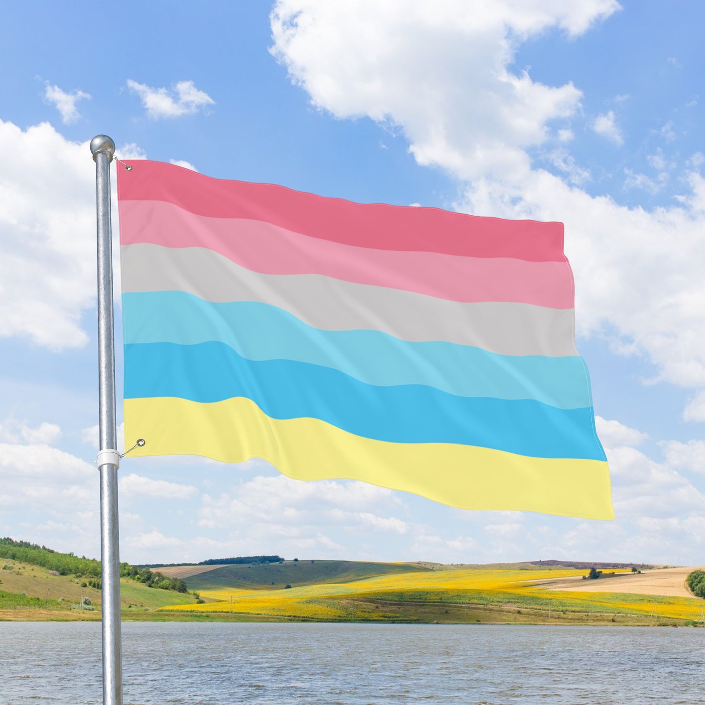 Genderflux Double-Sided Pride Flag with Grommets