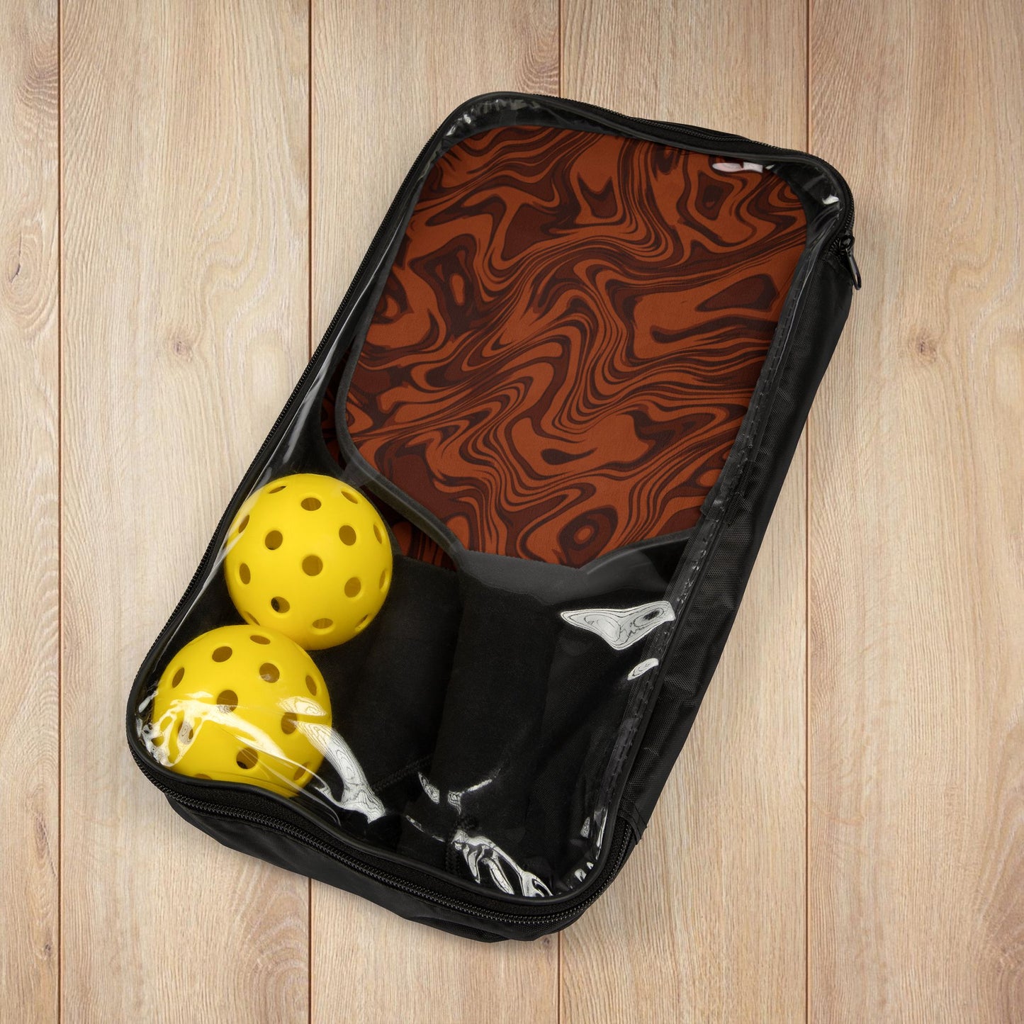 Brown Swirl Pickleball Paddles