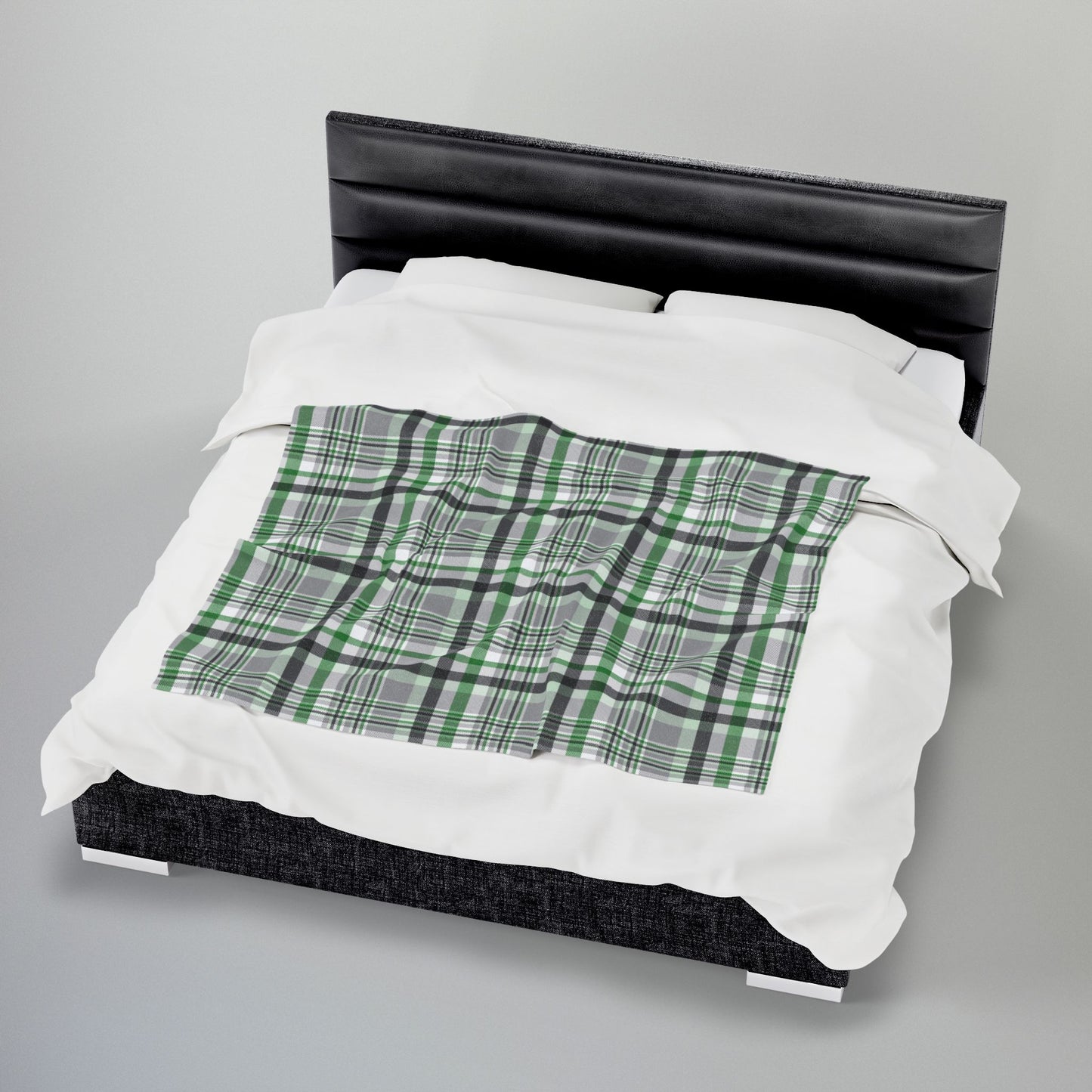 Demiromantic Pride Plaid Velveteen Plush Blanket