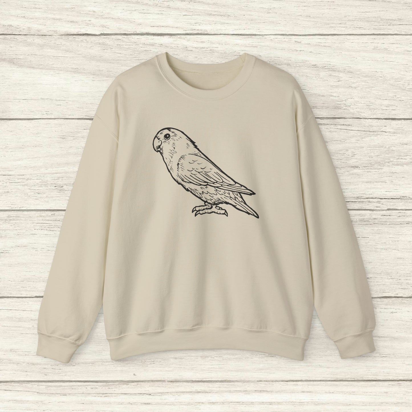 Holly Girl, Lovebird Line Art Crew Neck Sweatshirt