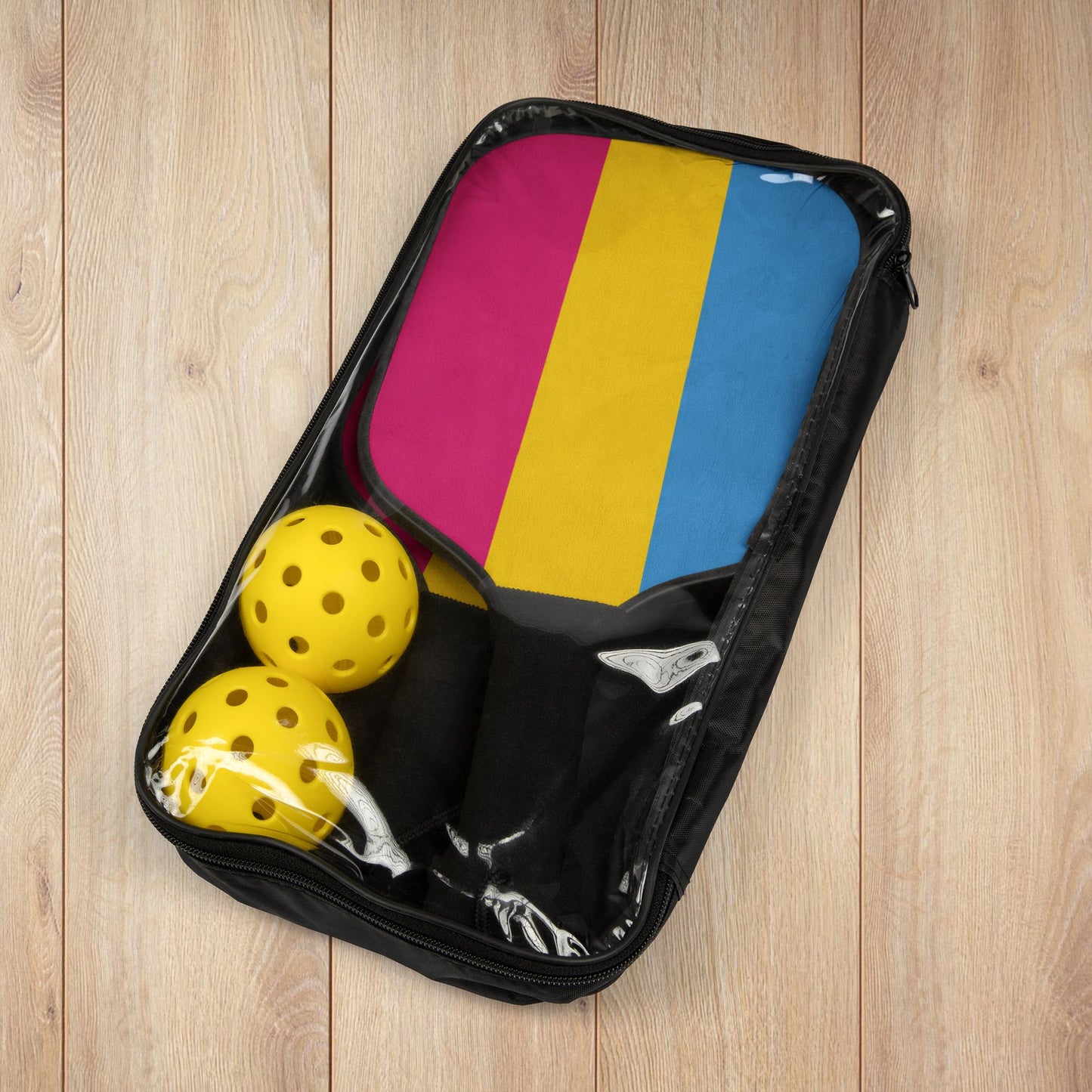 Pansexual Pride Flag Pickleball Kit