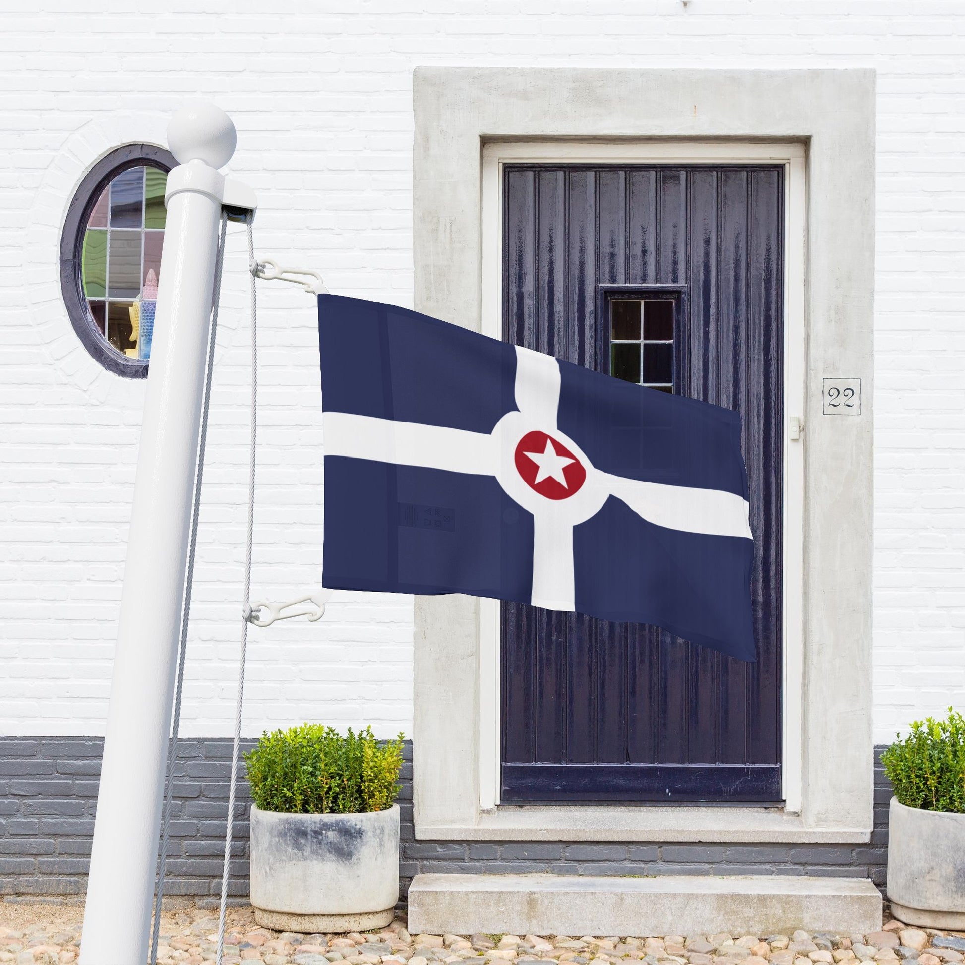 IN - Indianapolis, Indiana Flag