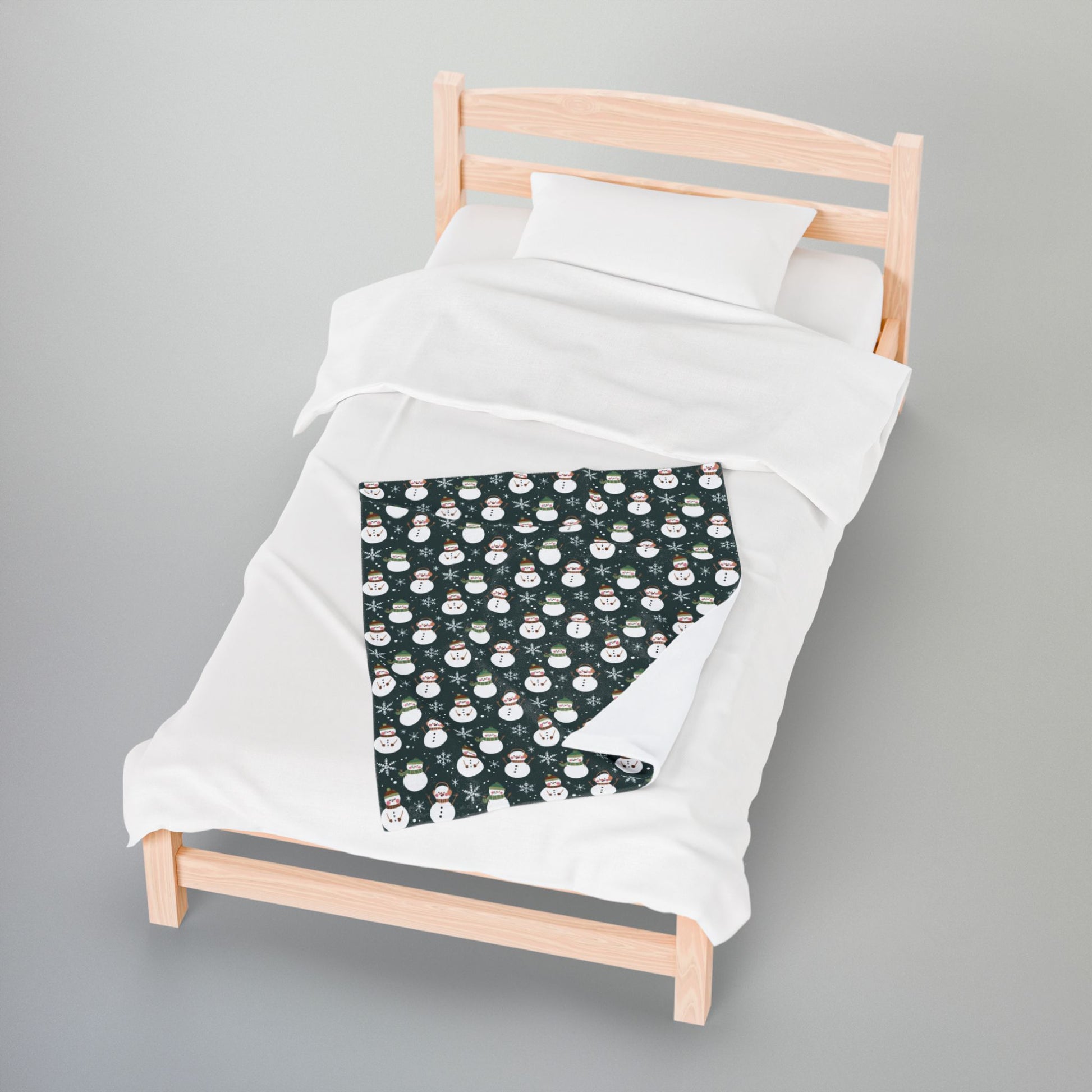 Nebulasexual Pride Snowmen Velveteen Plush Blanket