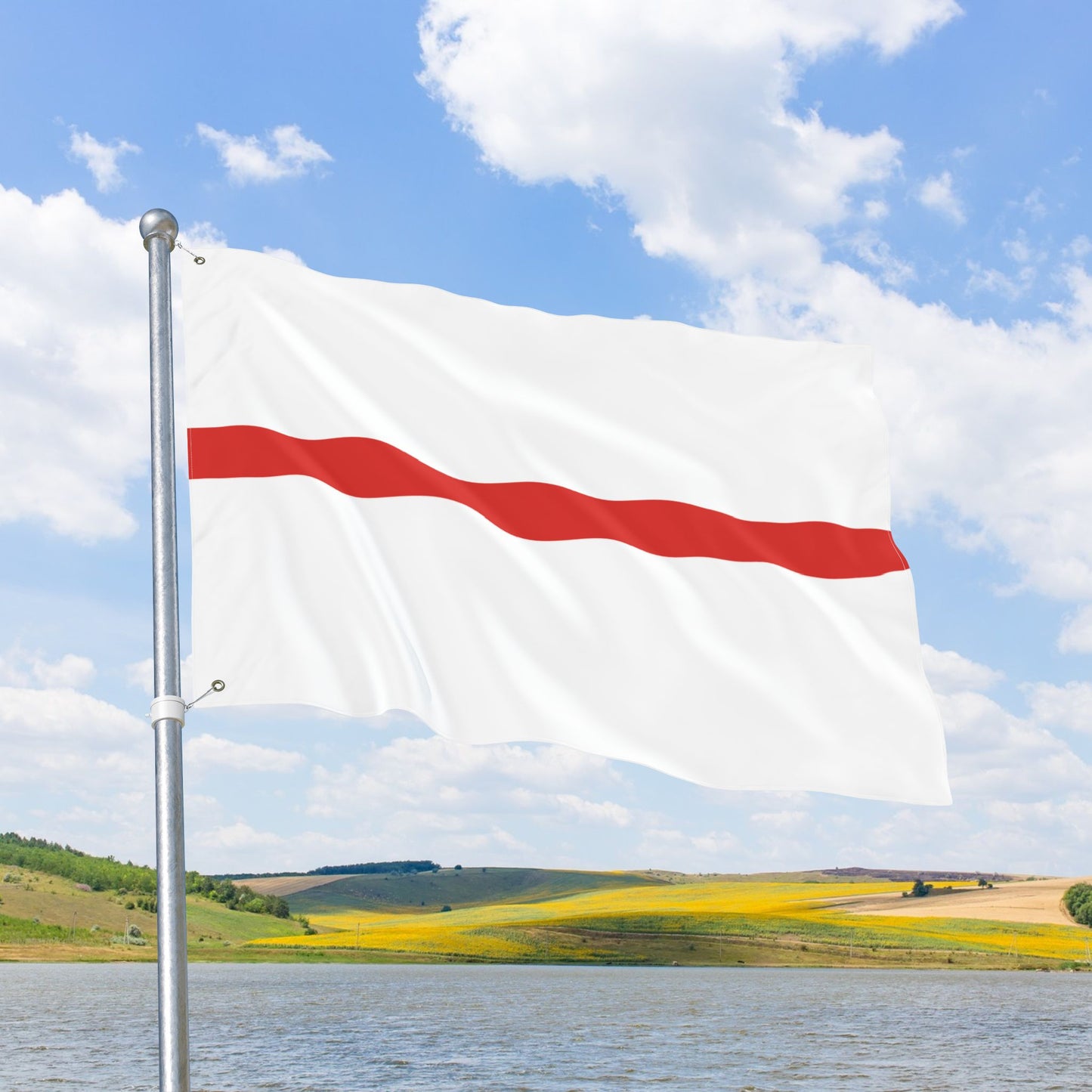 Thin Red Line for Nurses Flag with Grommets