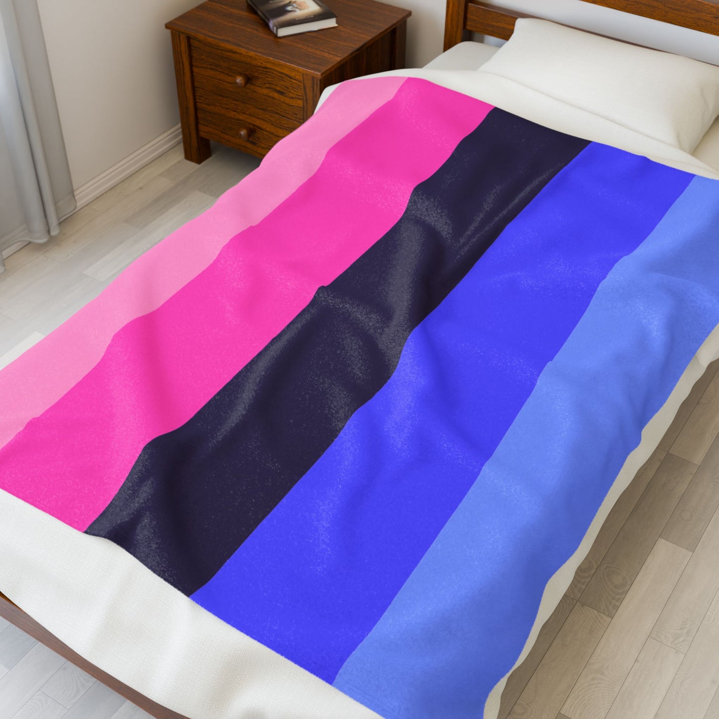 Velveteen Plush Omnisexual Pride Flag Blanket