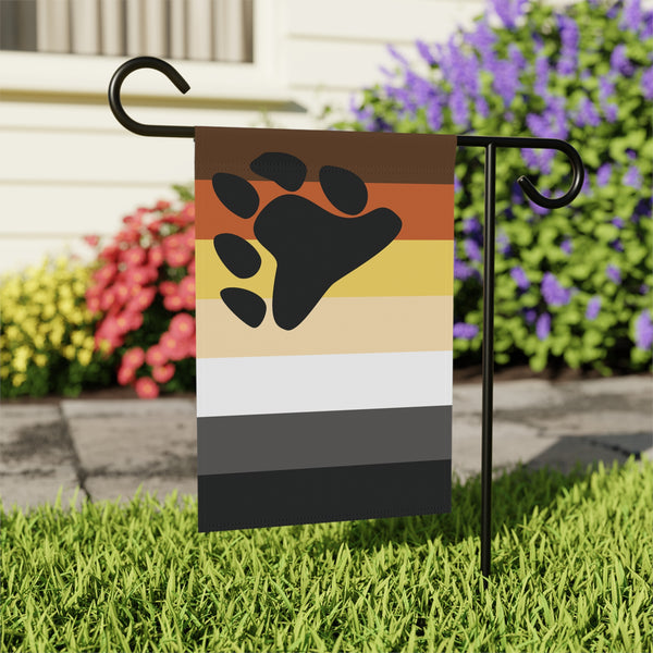 12'' × 18'' Bear with Paw Pride Garden Flag Banner