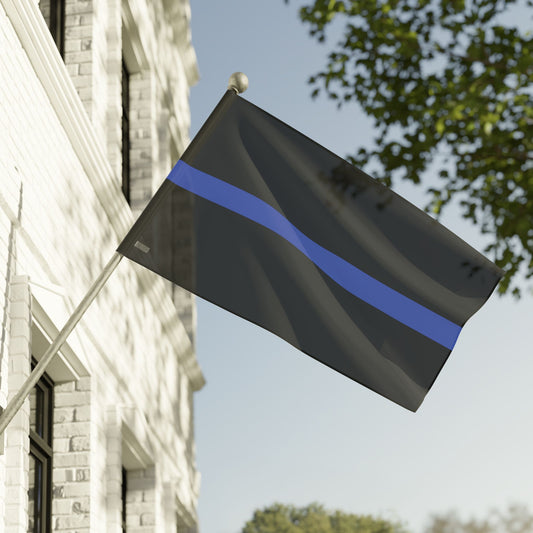 60" x 36" Thin Blue Line Flag for Police, Law Enforcement