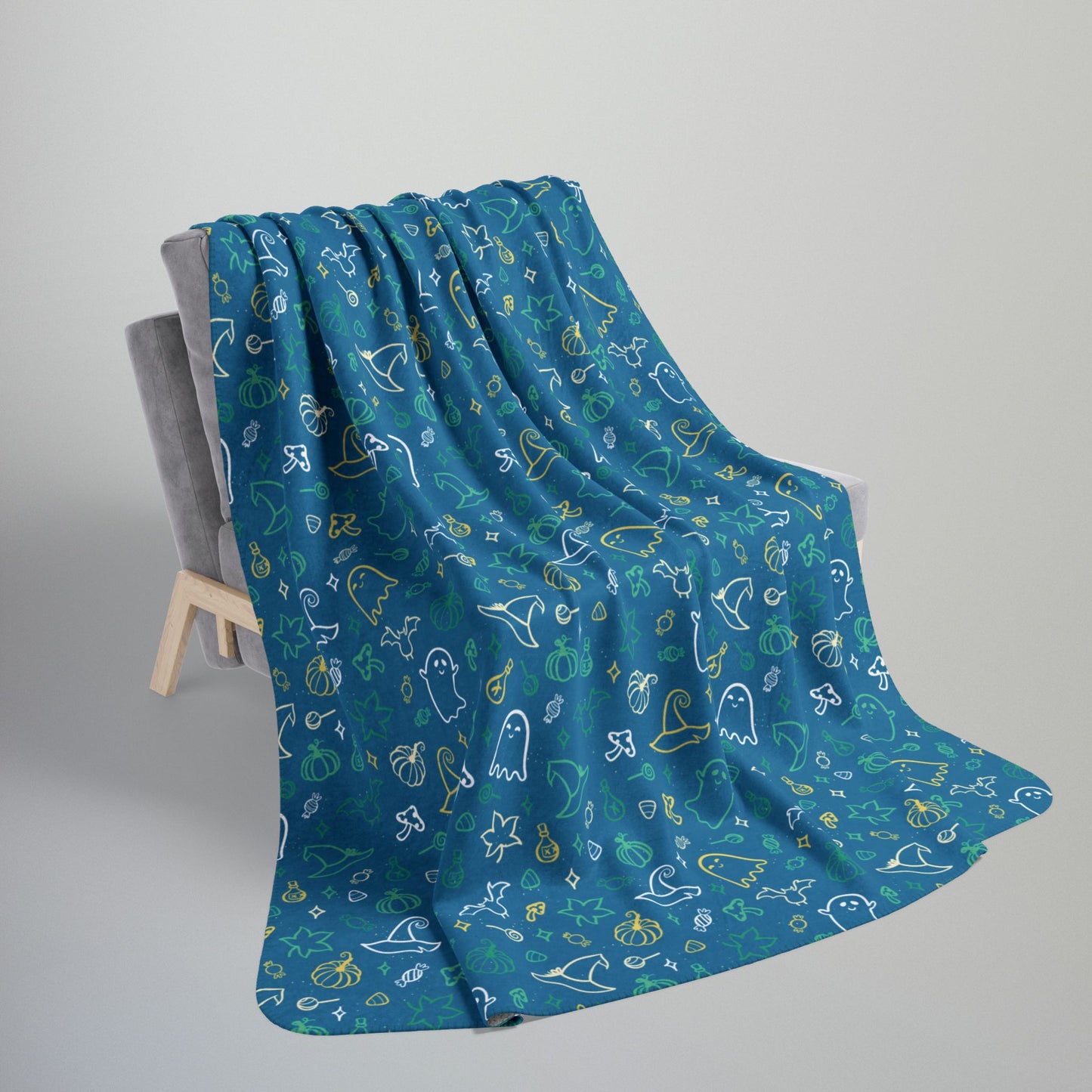 Non-Binary Boy Pride Halloween Fleece Sherpa Blanket