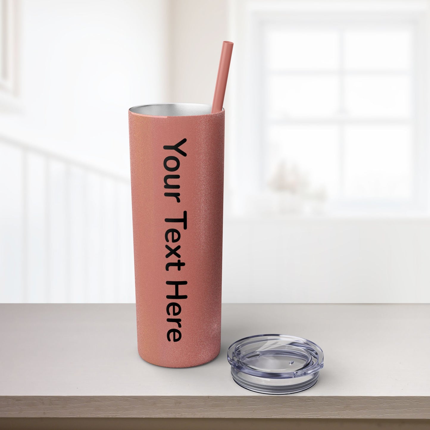 Custom 20oz Skinny Tumbler with Straw
