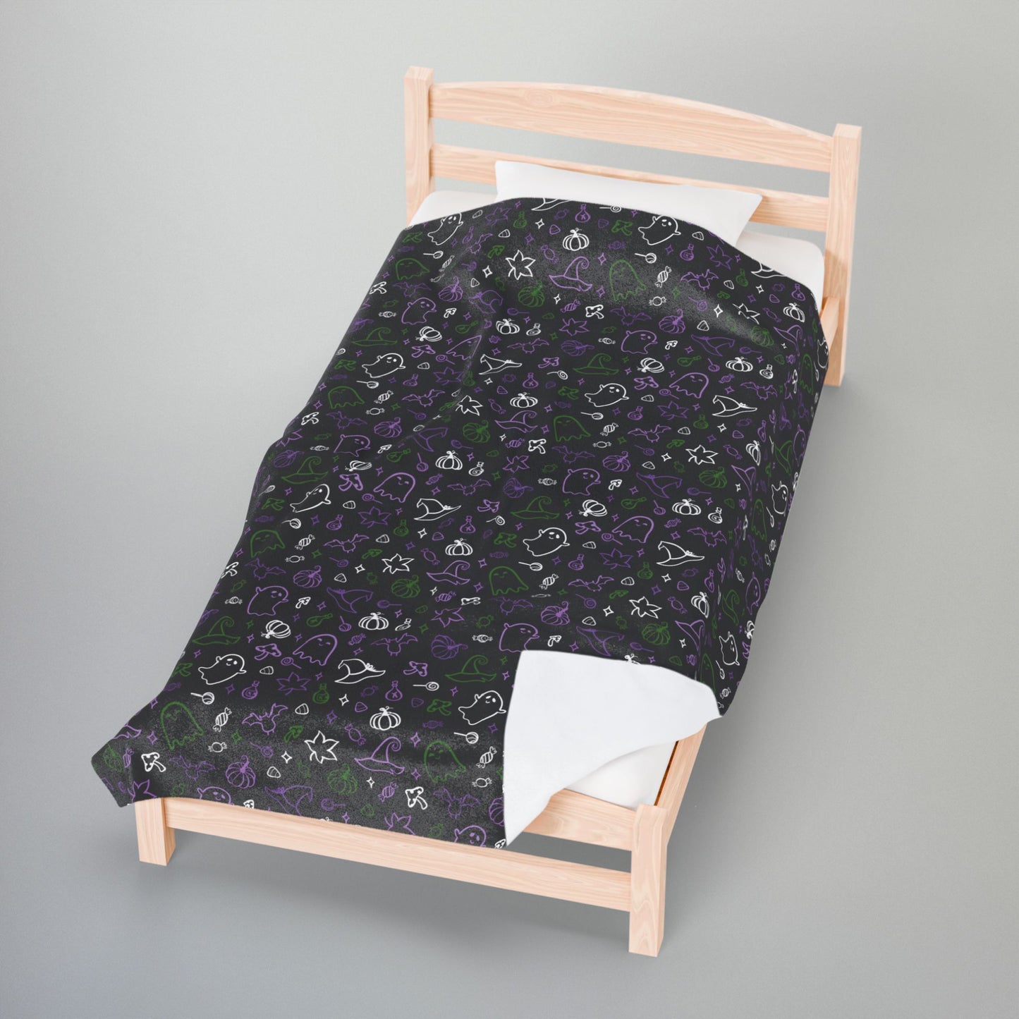 Genderqueer Pride Halloween Velveteen Plush Blanket