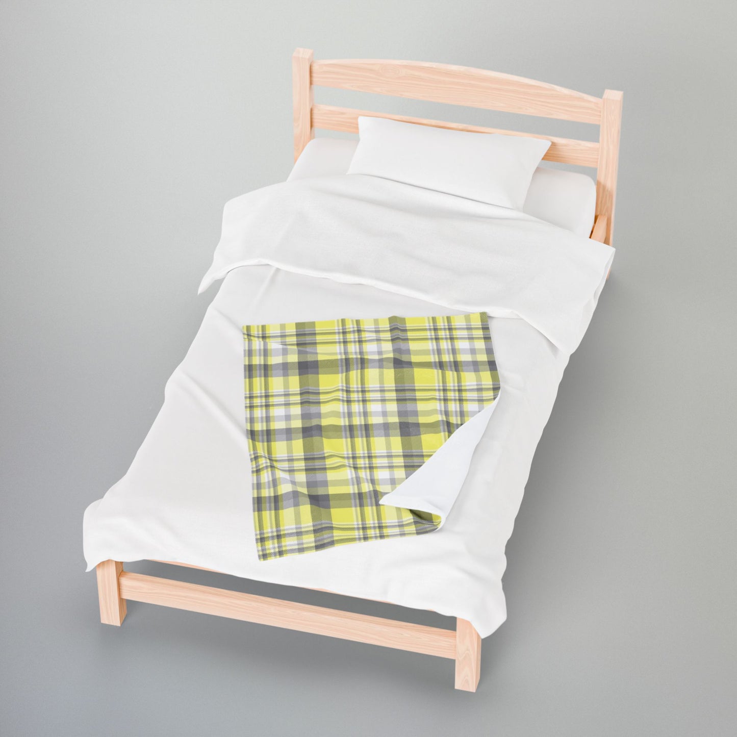 Demigender Pride Plaid Velveteen Plush Blanket