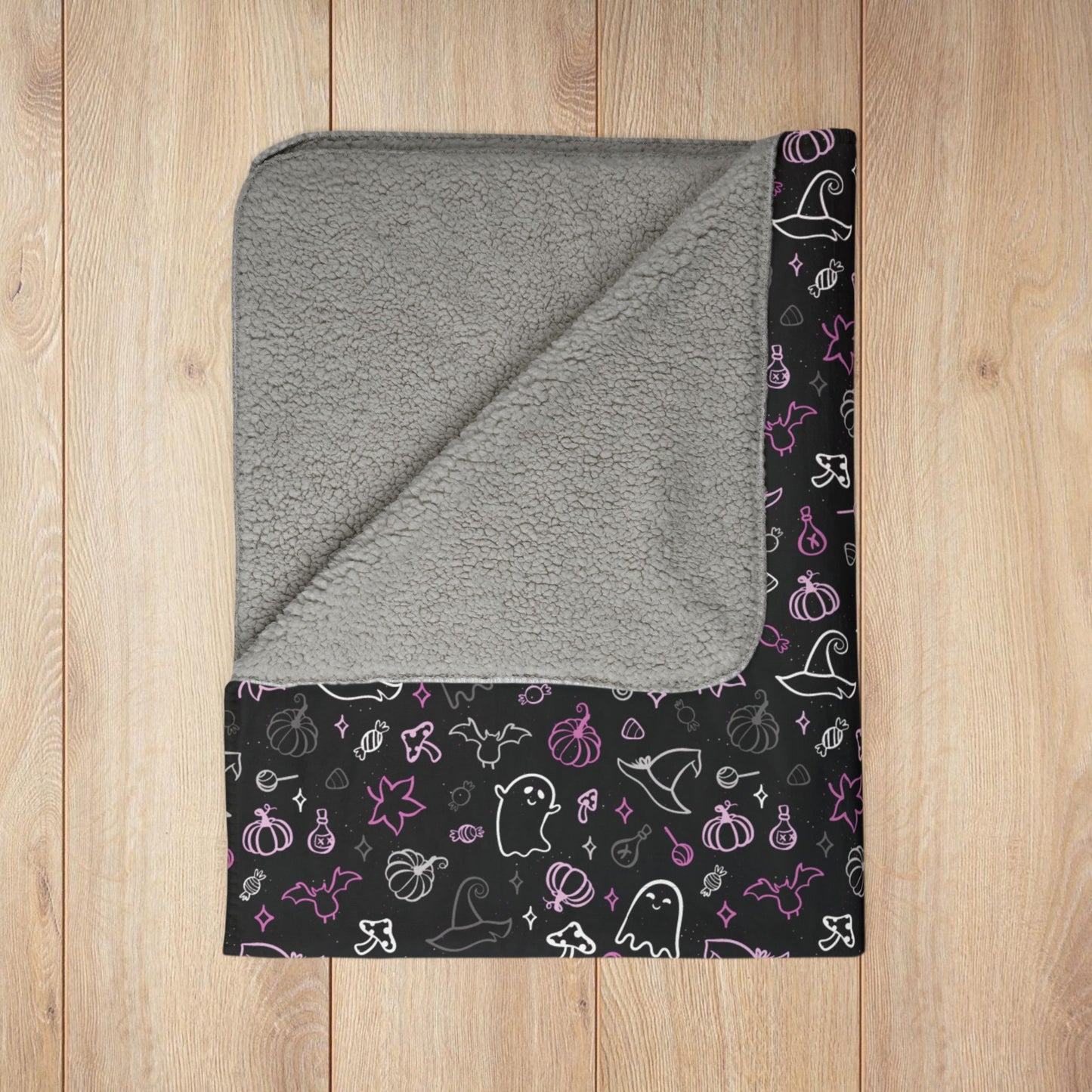 Straight Queer Pride Halloween Fleece Sherpa Blanket