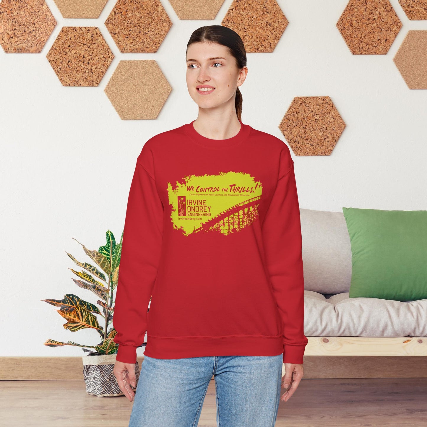 OG Woodie Sweatshirt (FRONT graphic) • Irvine Ondrey Engineering