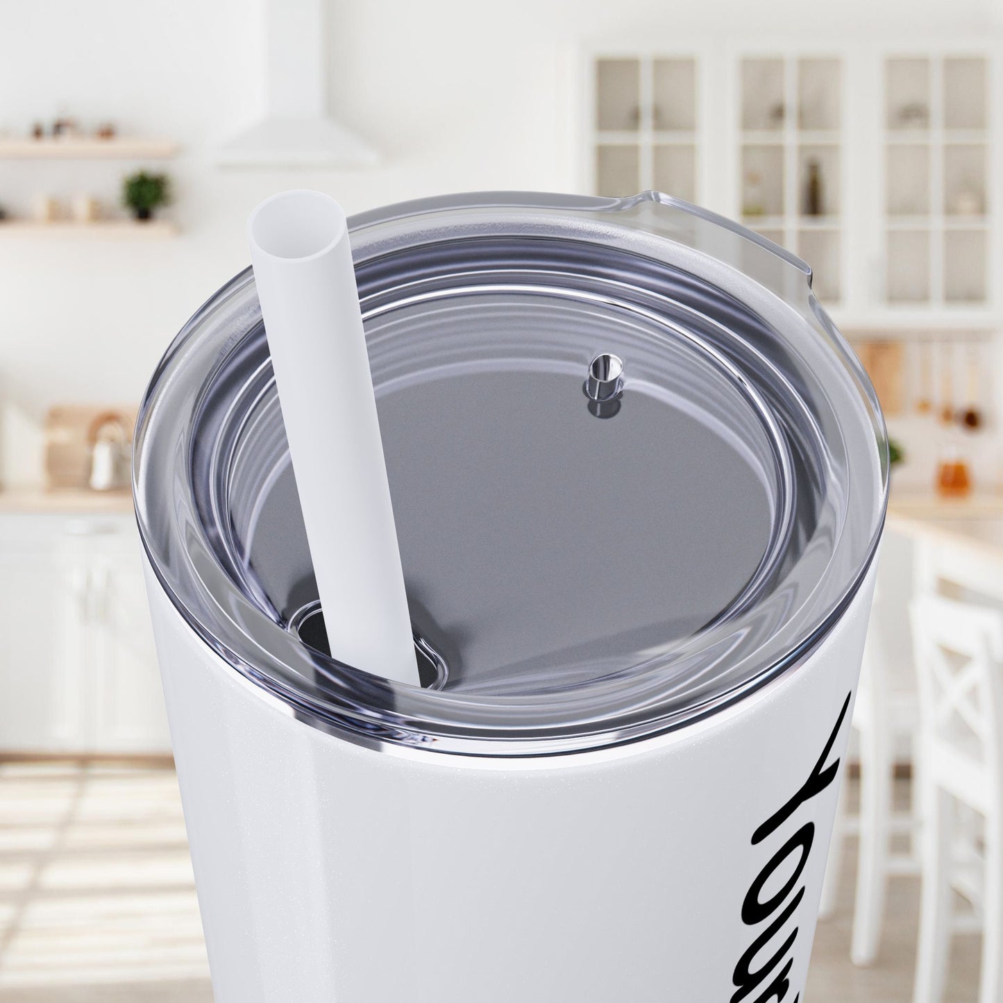 Custom 20oz Skinny Tumbler with Straw