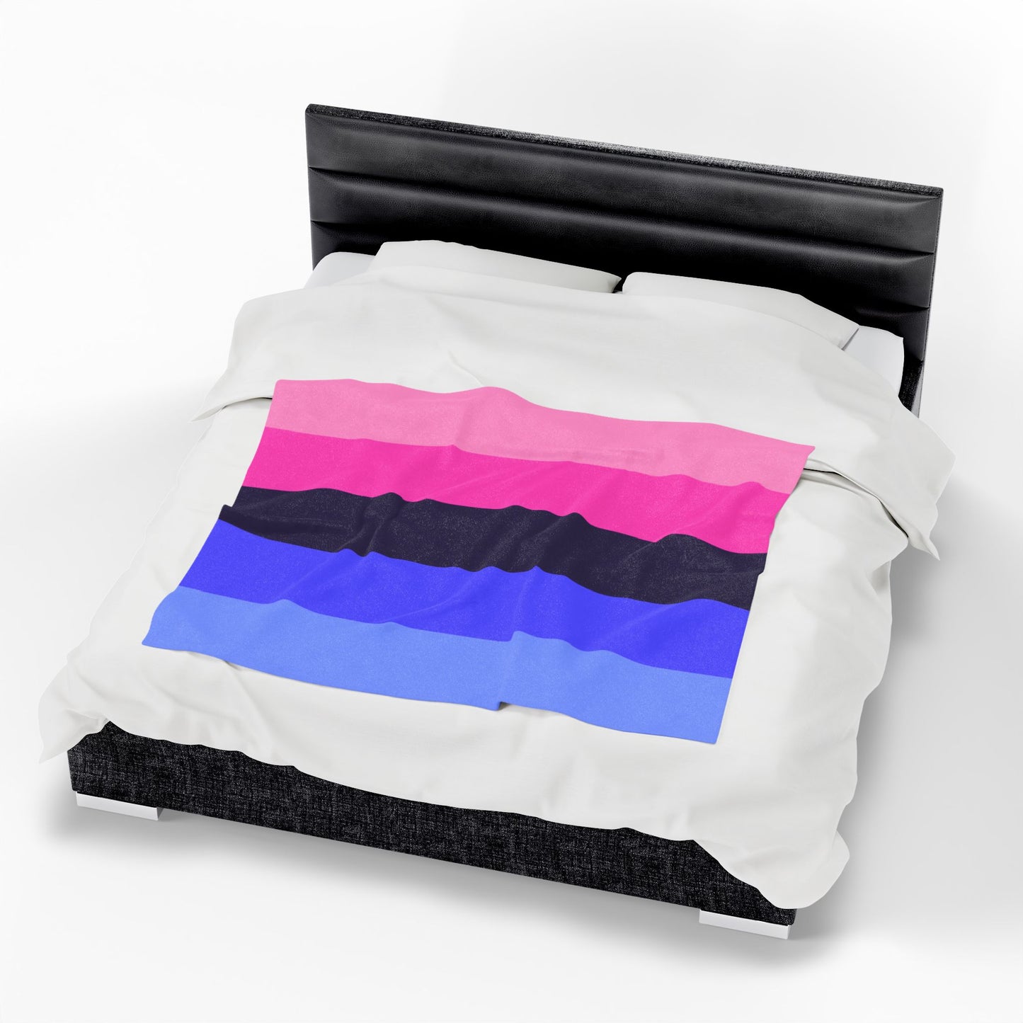 Velveteen Plush Omnisexual Pride Flag Blanket