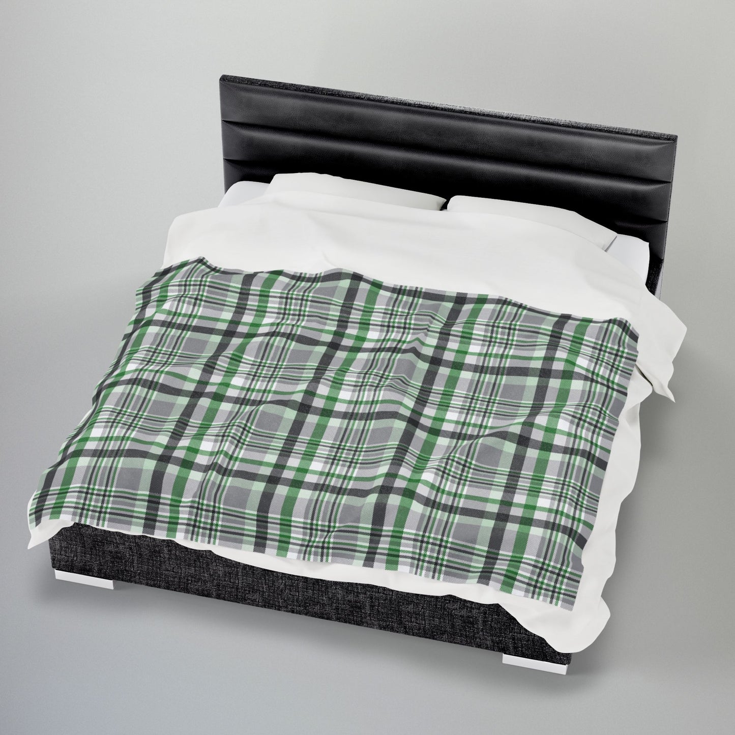 Demiromantic Pride Plaid Velveteen Plush Blanket
