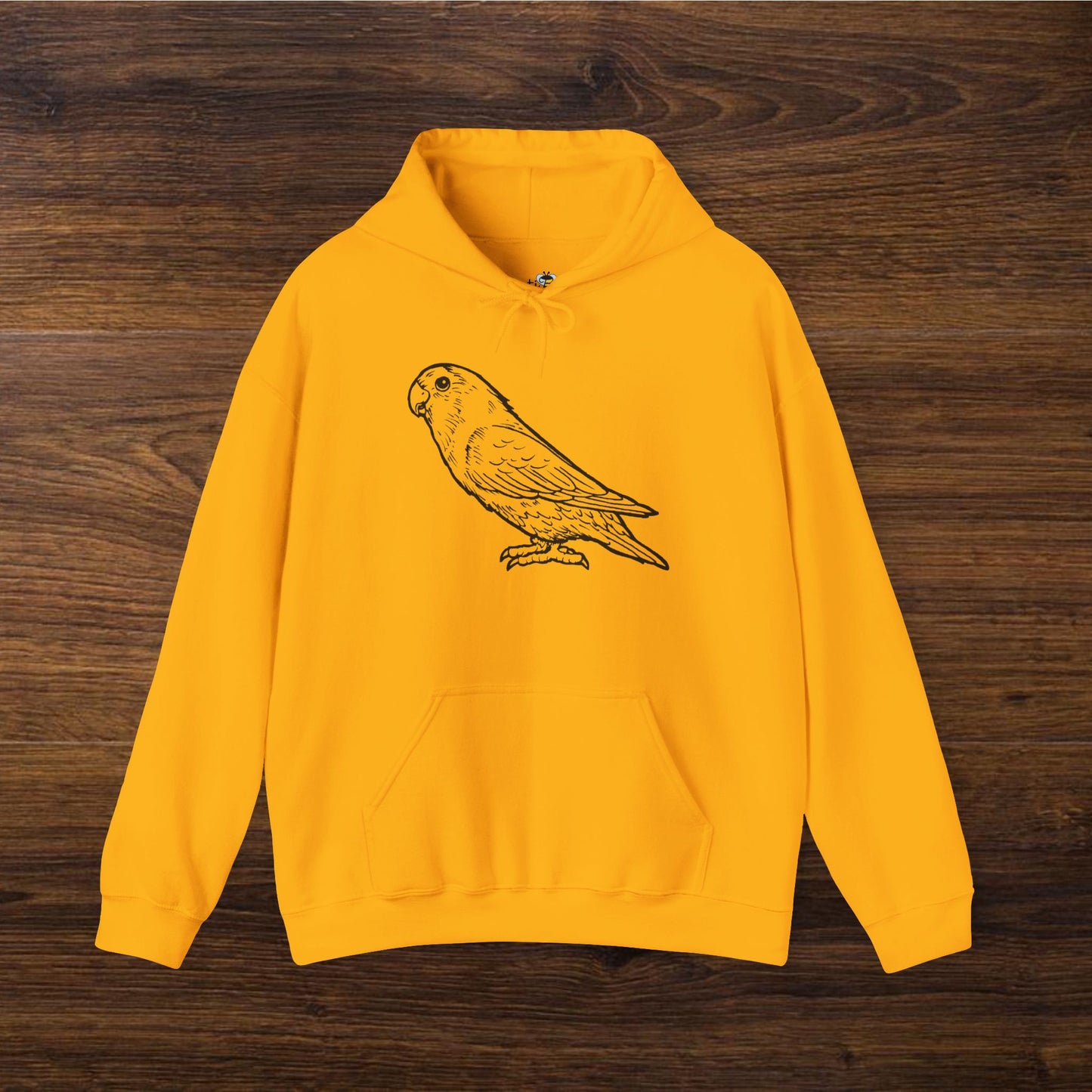 Holly Girl, Lovebird Line Art Hoodie