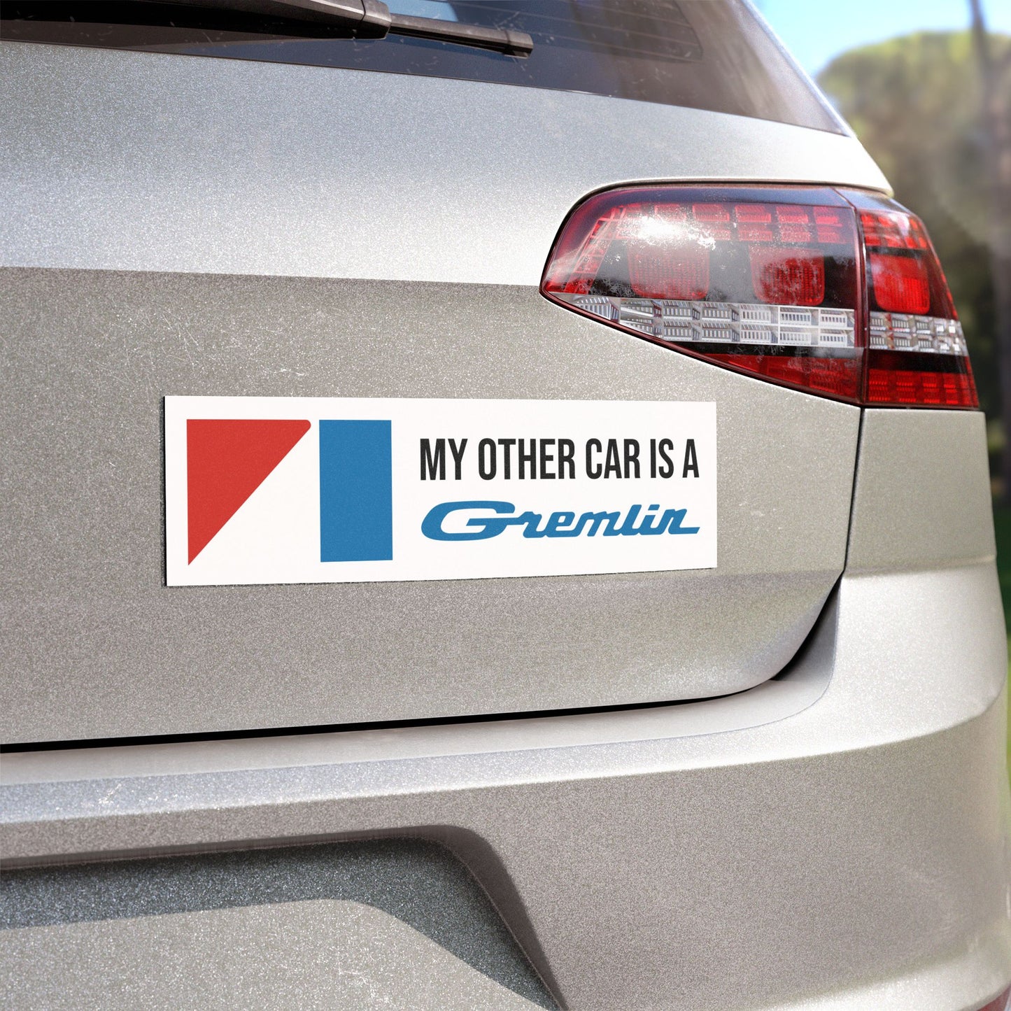 My Other Car is a Gremlin, AMC Blue Logos Custom Car Magnet