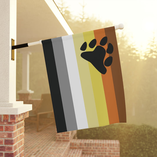 24.5'' × 32'' Bear with Paw Pride Garden Banner